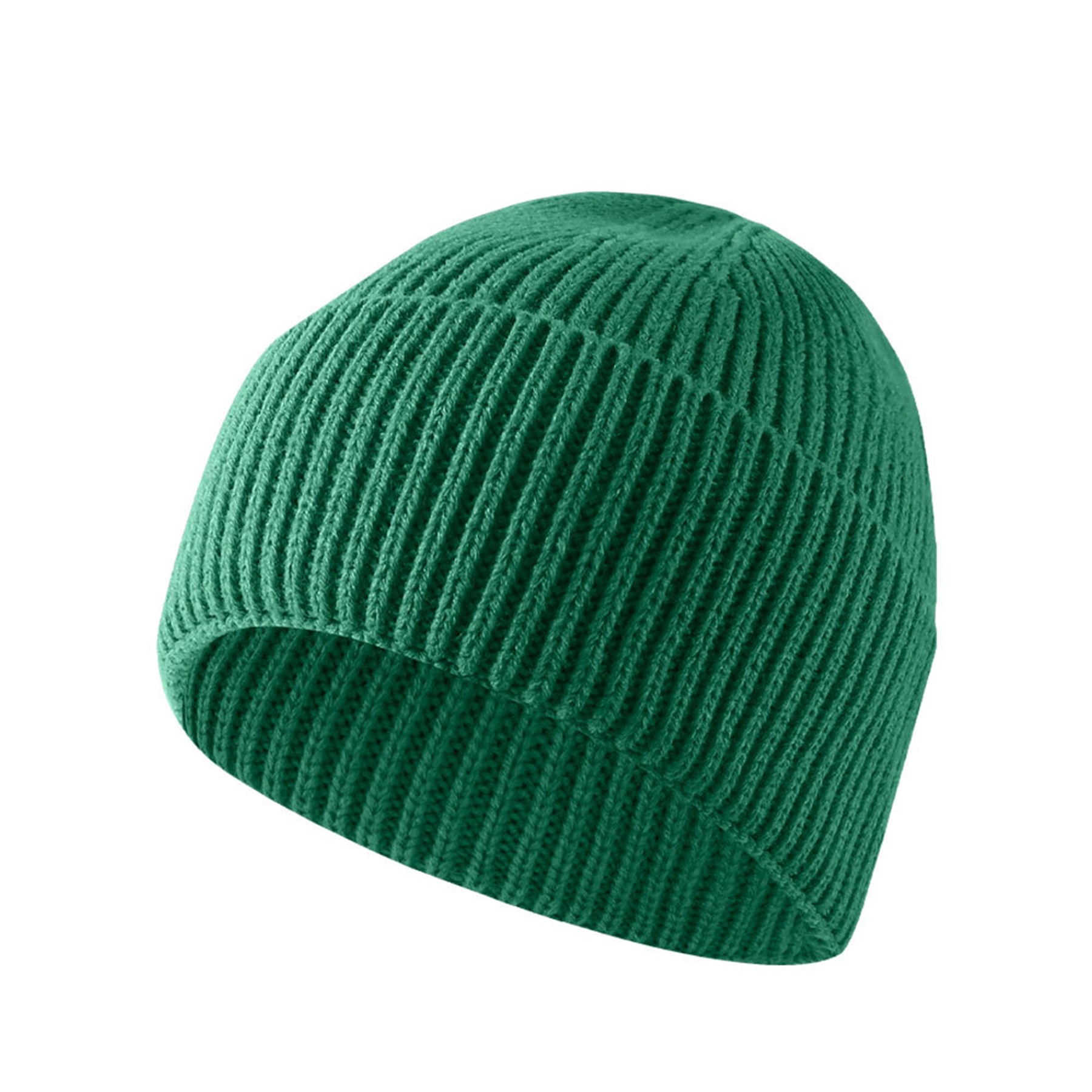 Solid Color Warm Knit Beanie Hat 3