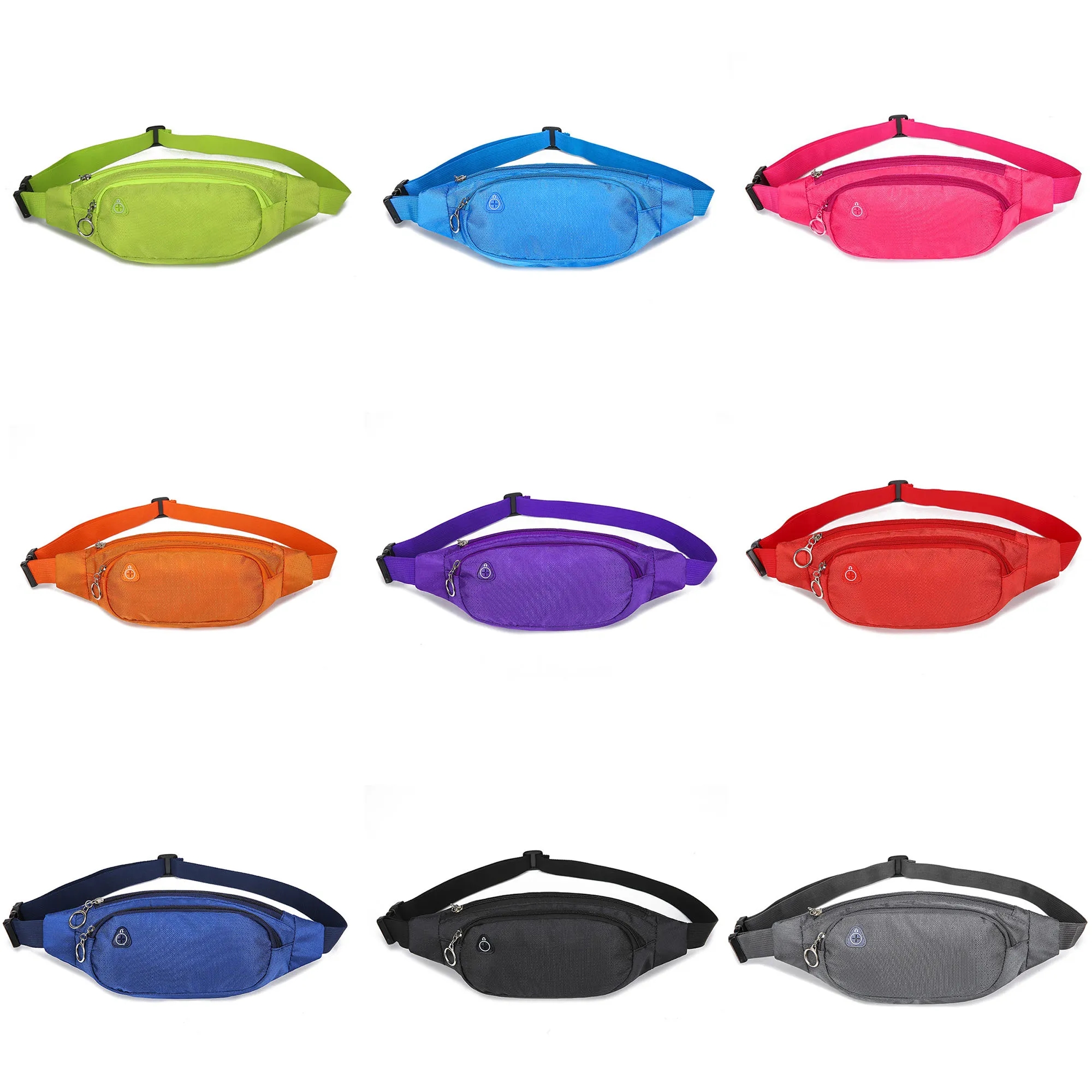 MOQ 50pcs Nylon Colored Candy Fanny Pack 15