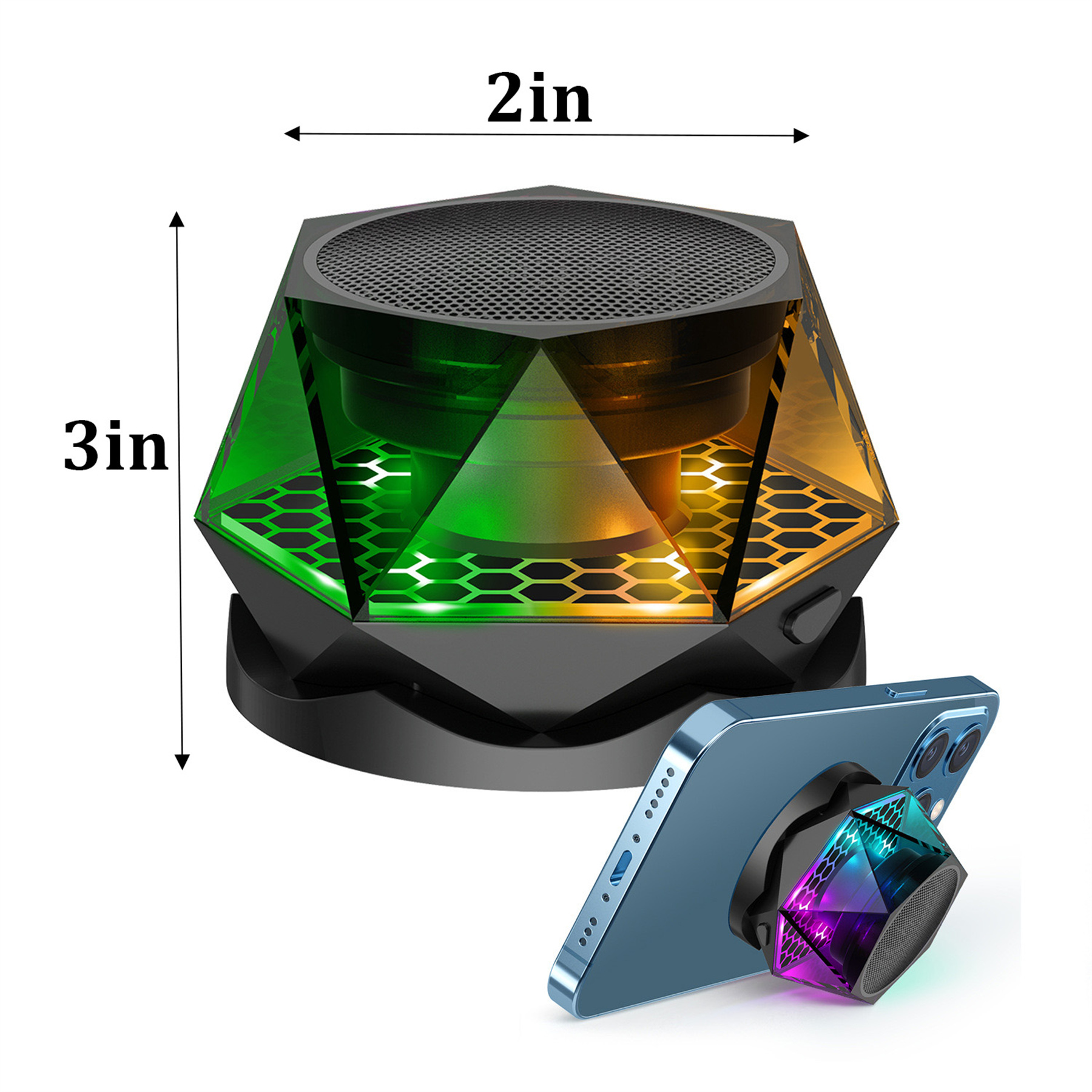 Magnetic Phone Holder Bluetooth Speaker 2