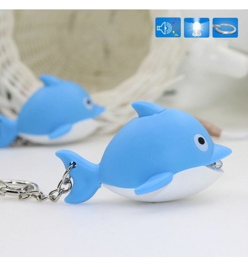 LED Soundable Dolphin Key Ring 2