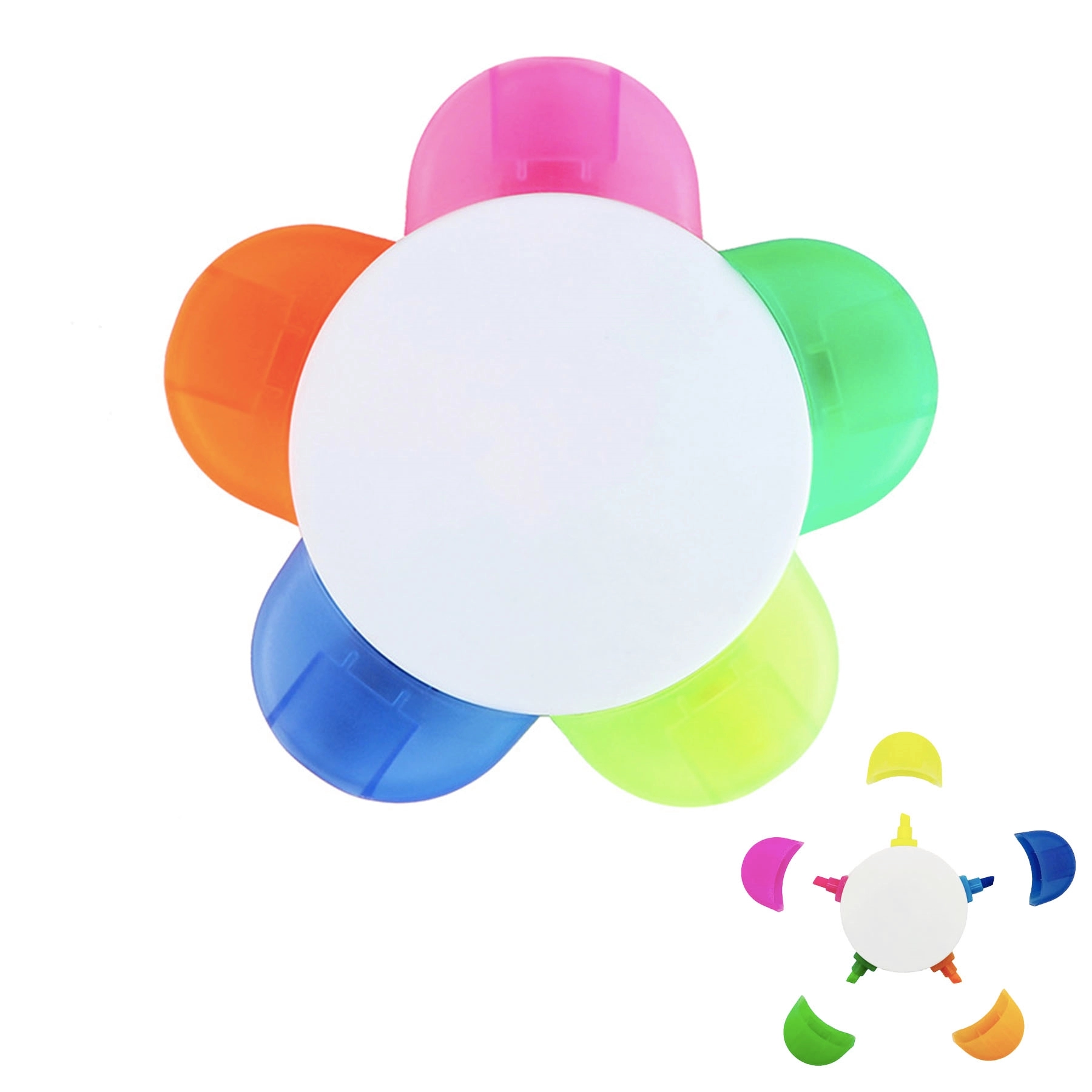 Petal-Shaped 5-Color Highlighter 3