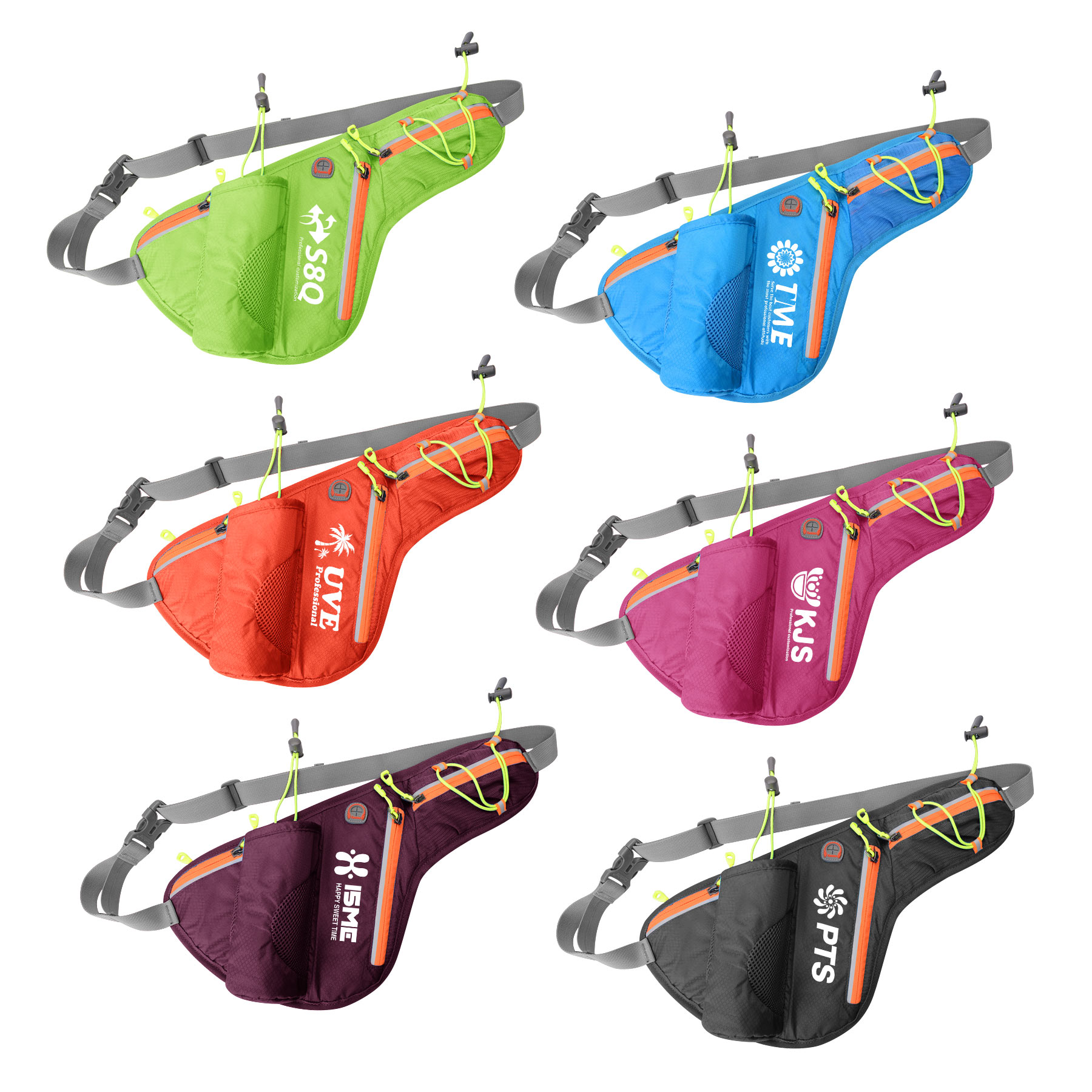 Nylon Bottle Holder Water Resistant Sport Running Waist Bag Belt Bag 2