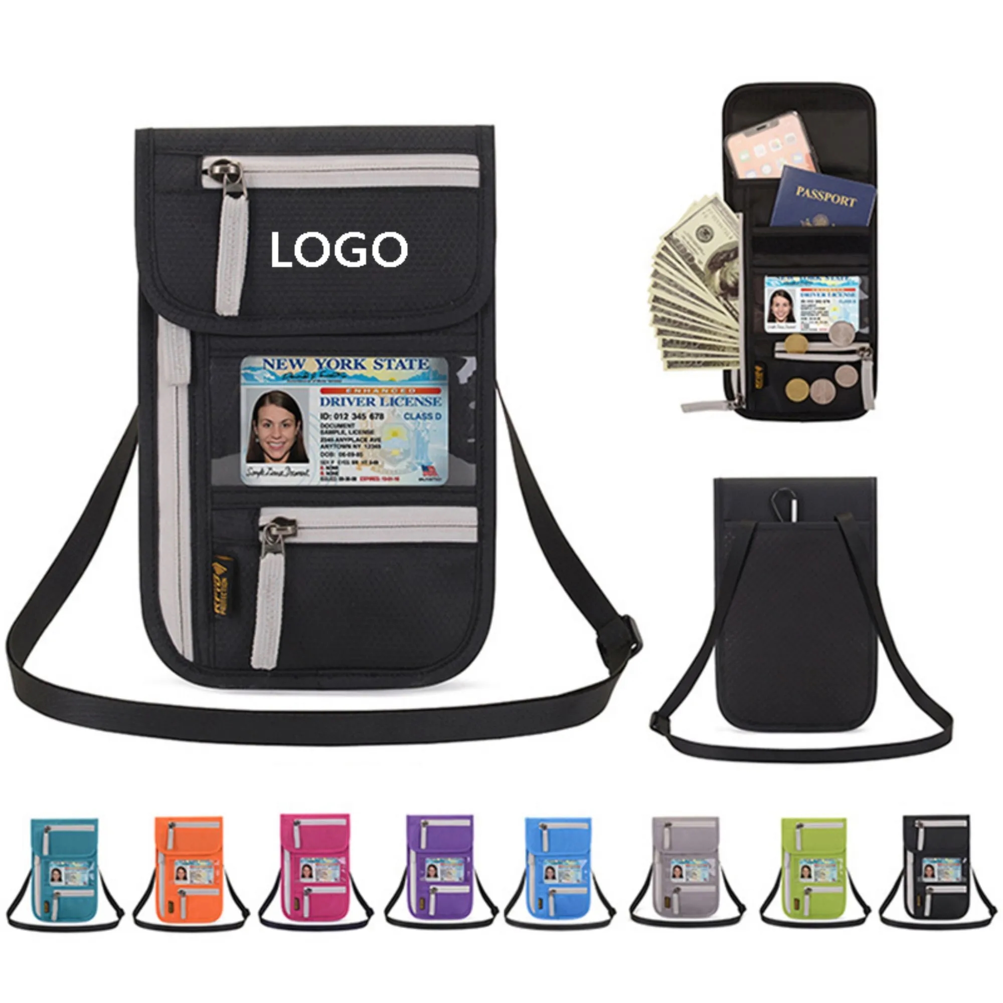 RFID Blocking Travel Neck Wallet 2