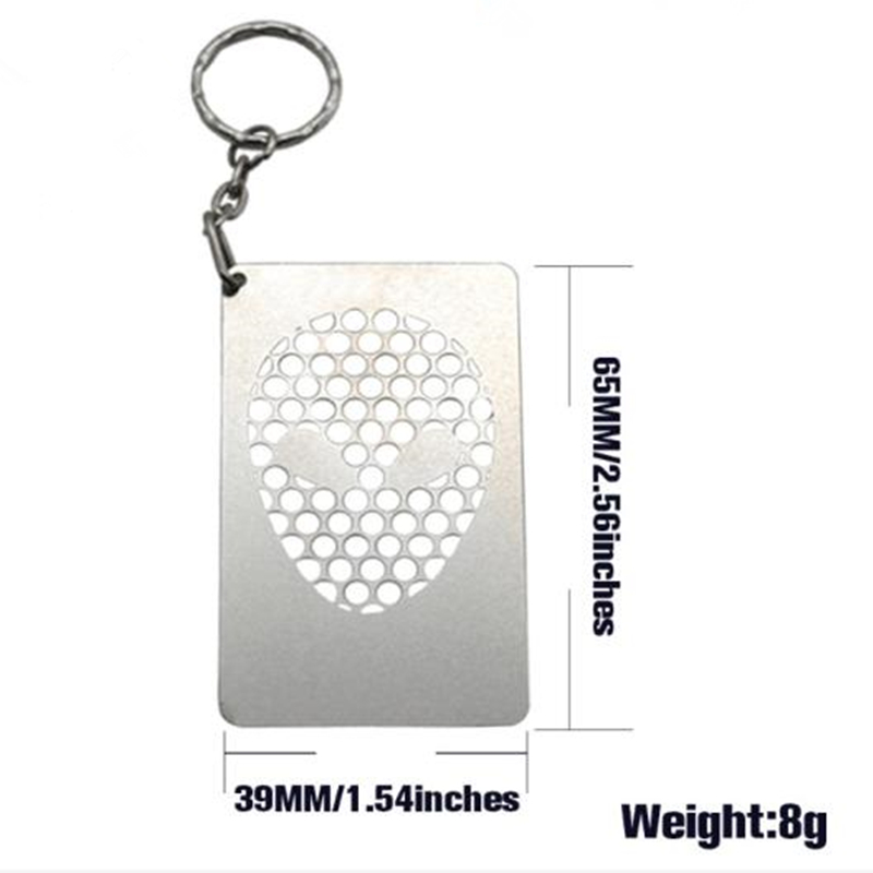 Metal Grinder Card With Keychain 2