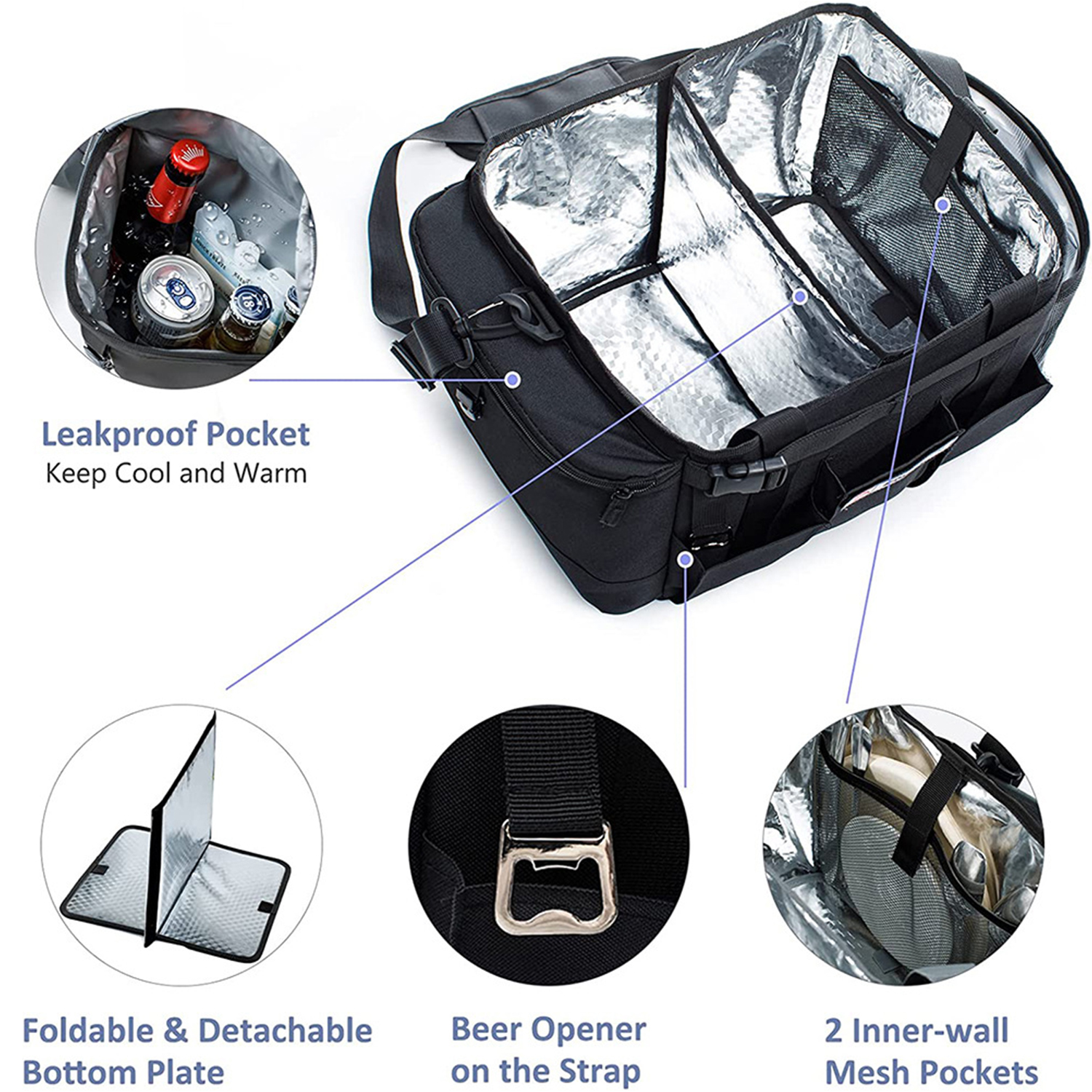 Large Grill Caddy-BBQ Camping Gear-Grilling Bag 3