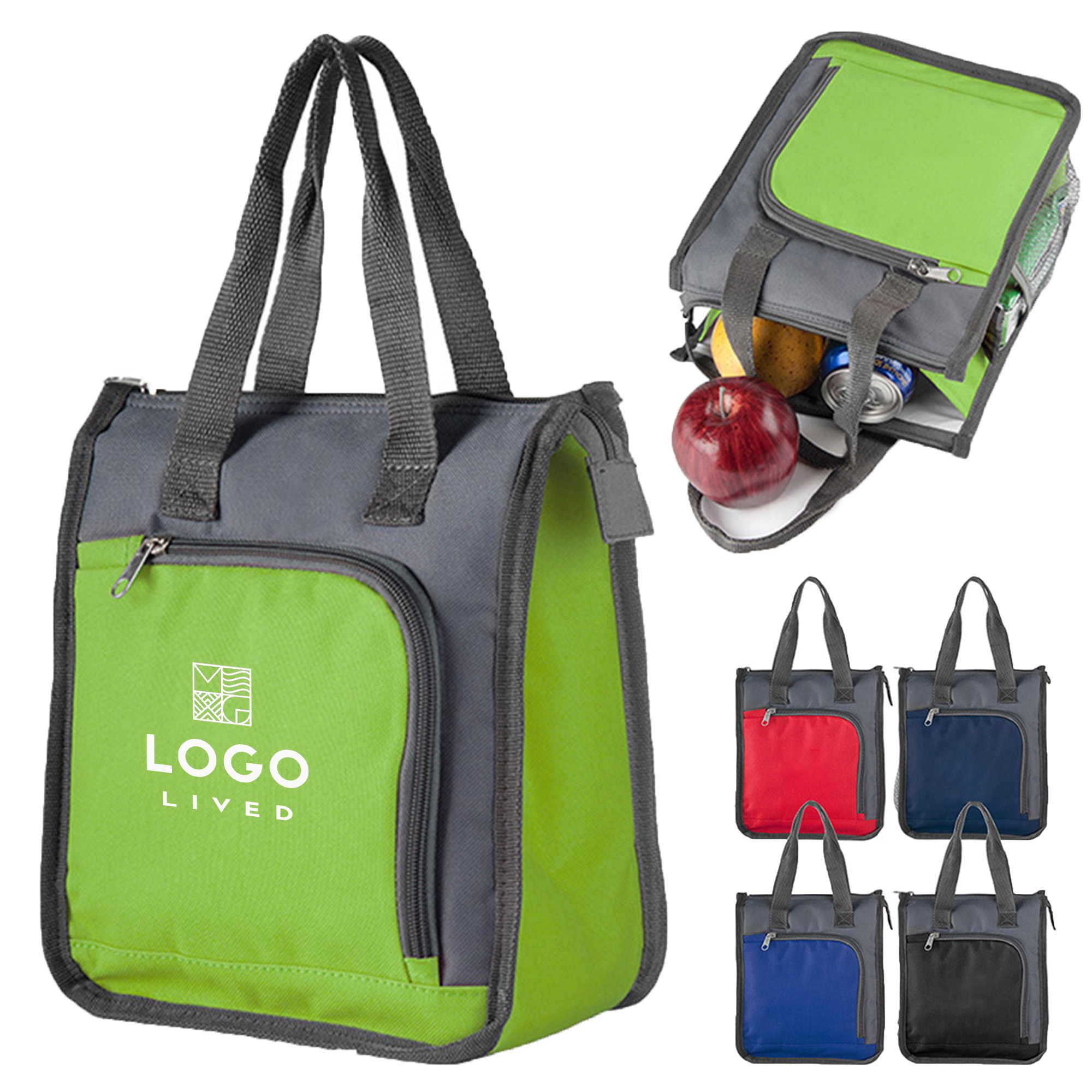 Portable Insulated Thermal Cooler Lunch Bag 2