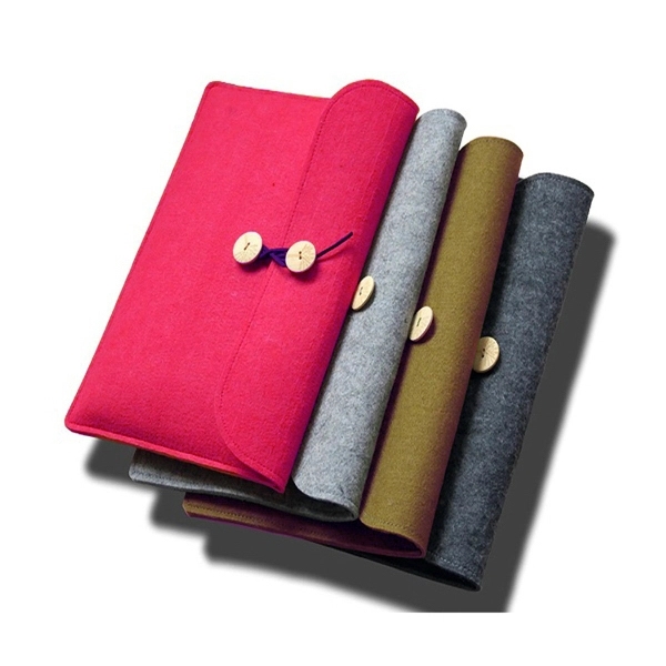 Felt laptop sleeve for Mac Book Air Pro 13" or 15" 2