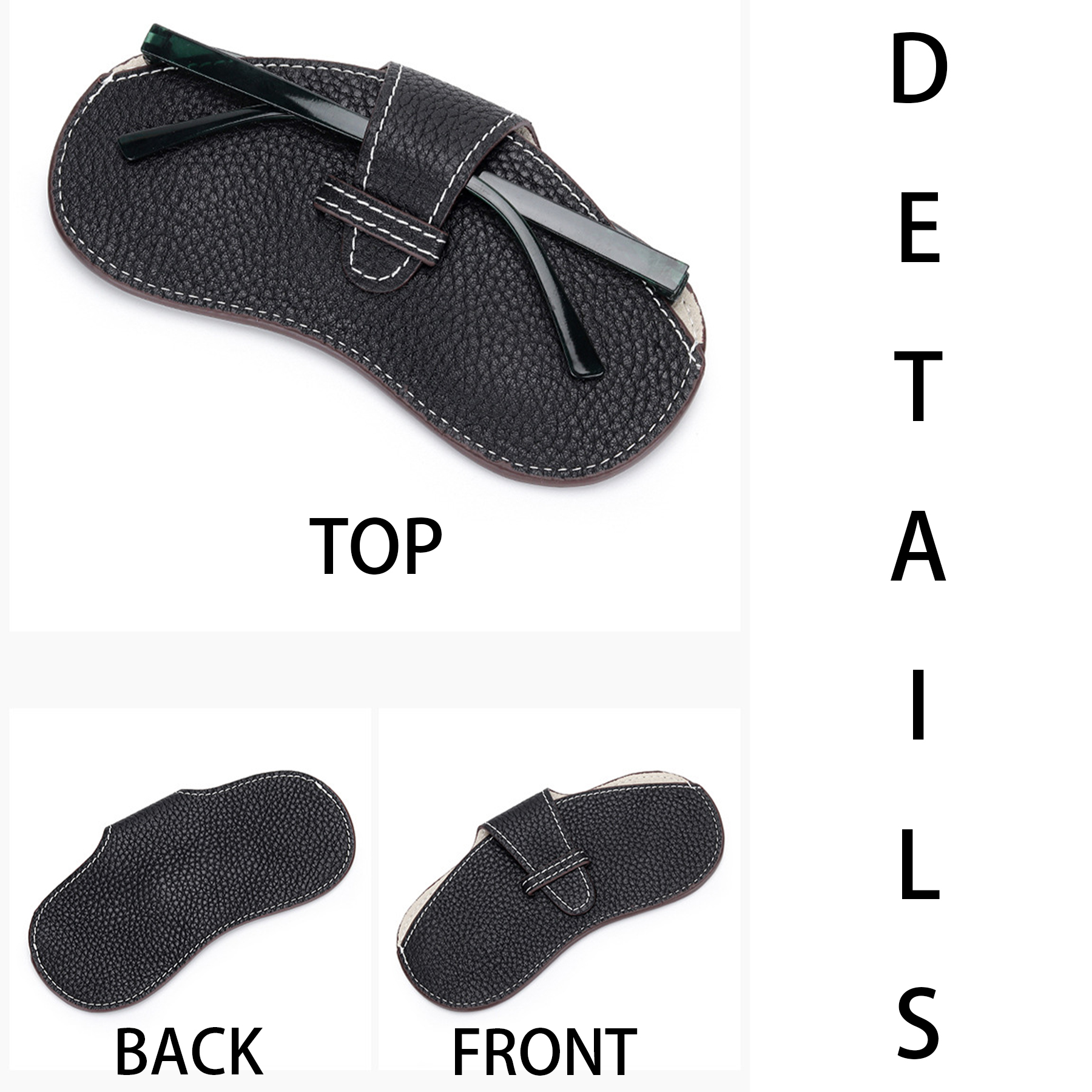 Genuine Leather Sunglasses Storage Bag 3