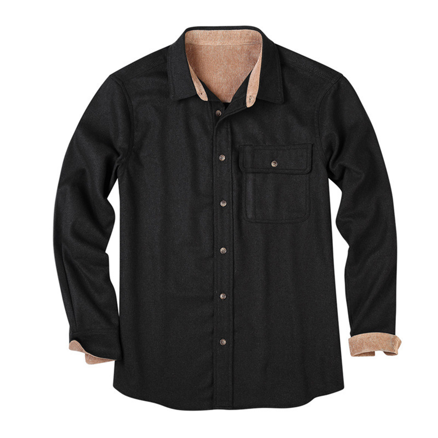 Flannel Long Sleeved Button Down Shirt 3