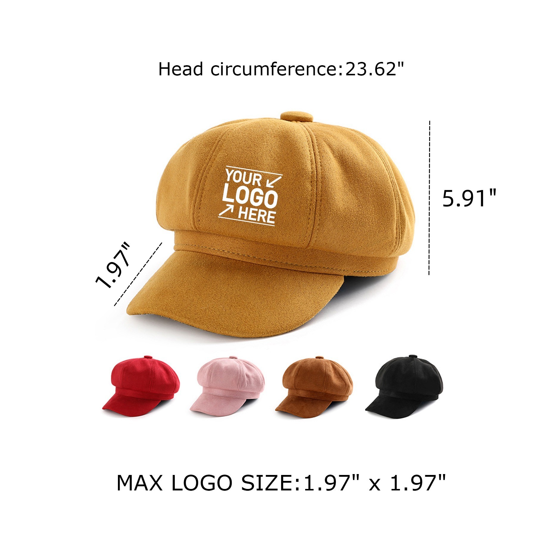 Ladies Octagonal Berets Hat 1