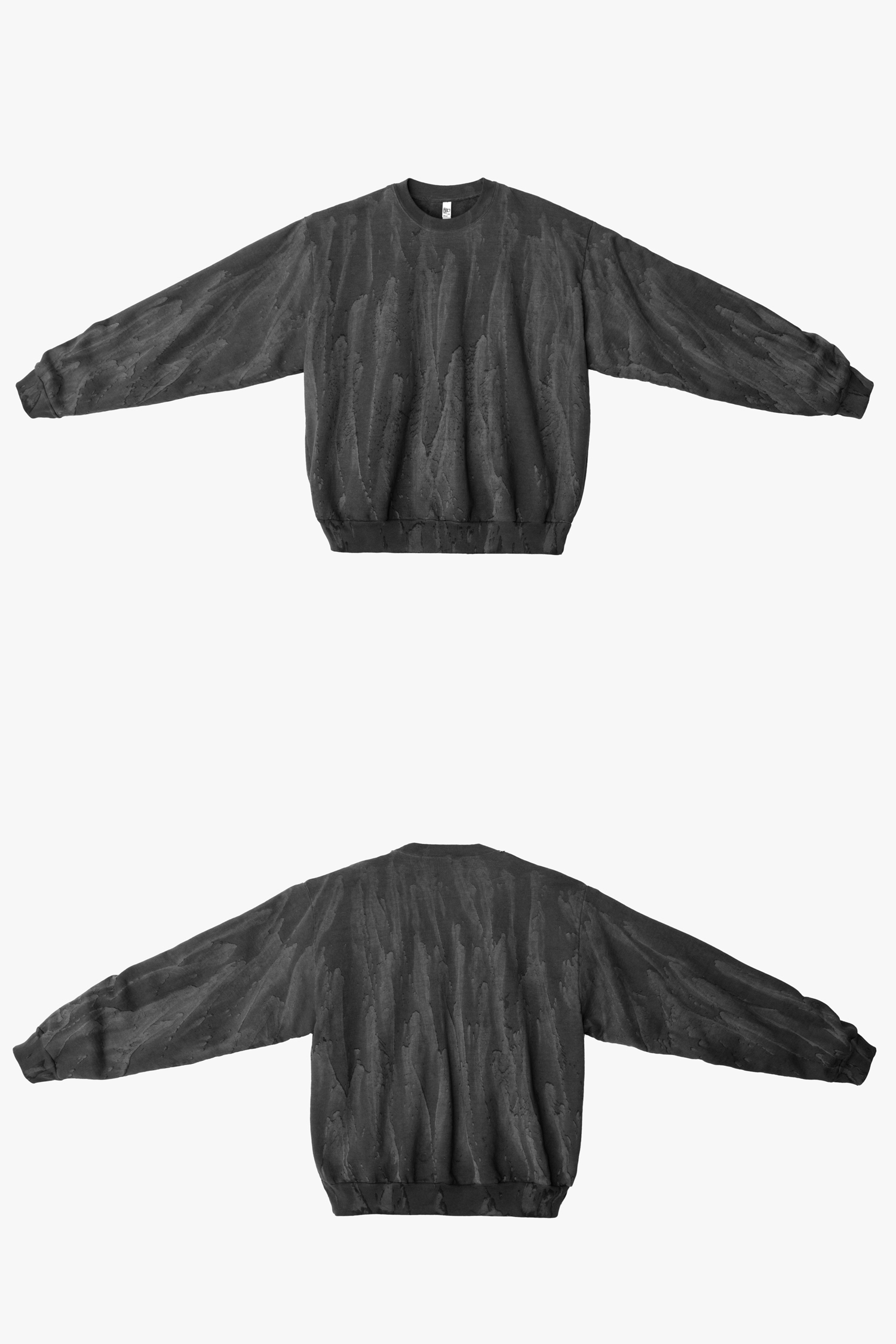 14oz Fleece Crewneck Drip Dye 3