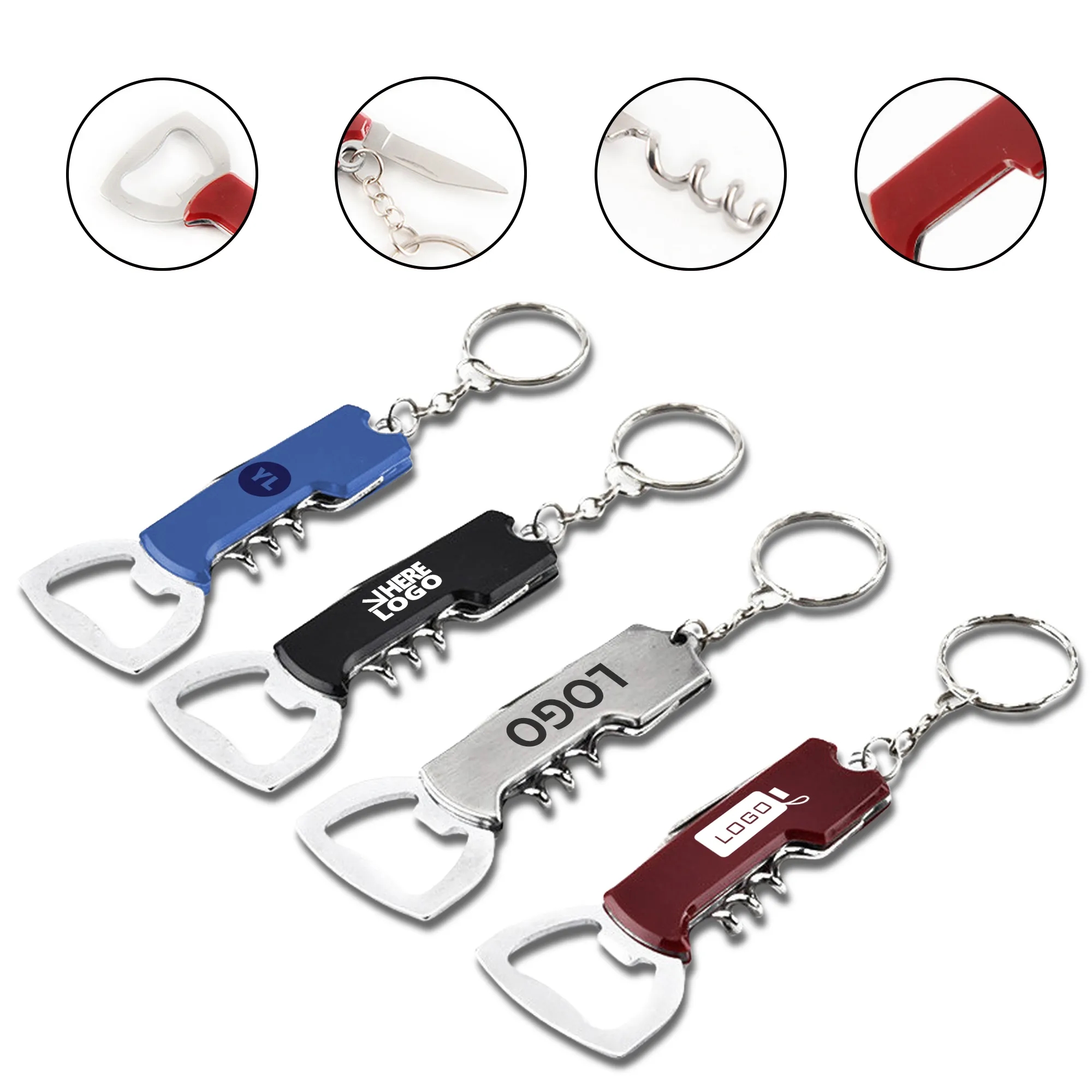Stainless Steel Multi-Functional Bottle Opener
