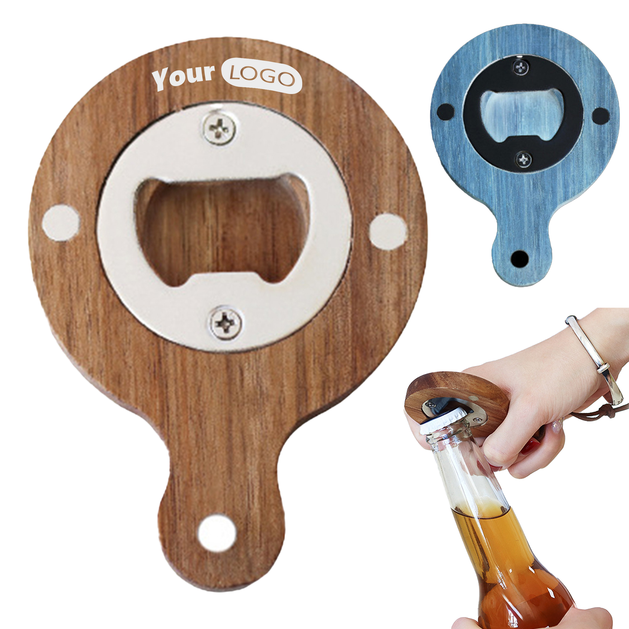 Wooden Wall-Mountable Bottle Opener 5