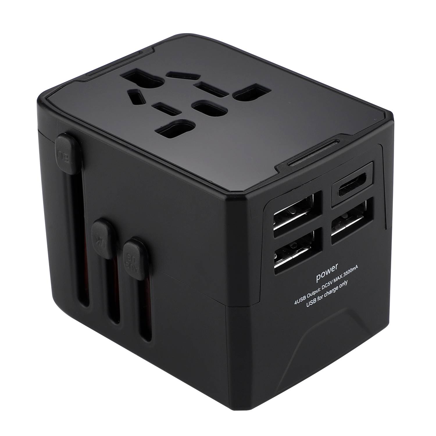 3 USB A and 1 Type C Universal Travel Adapter 5