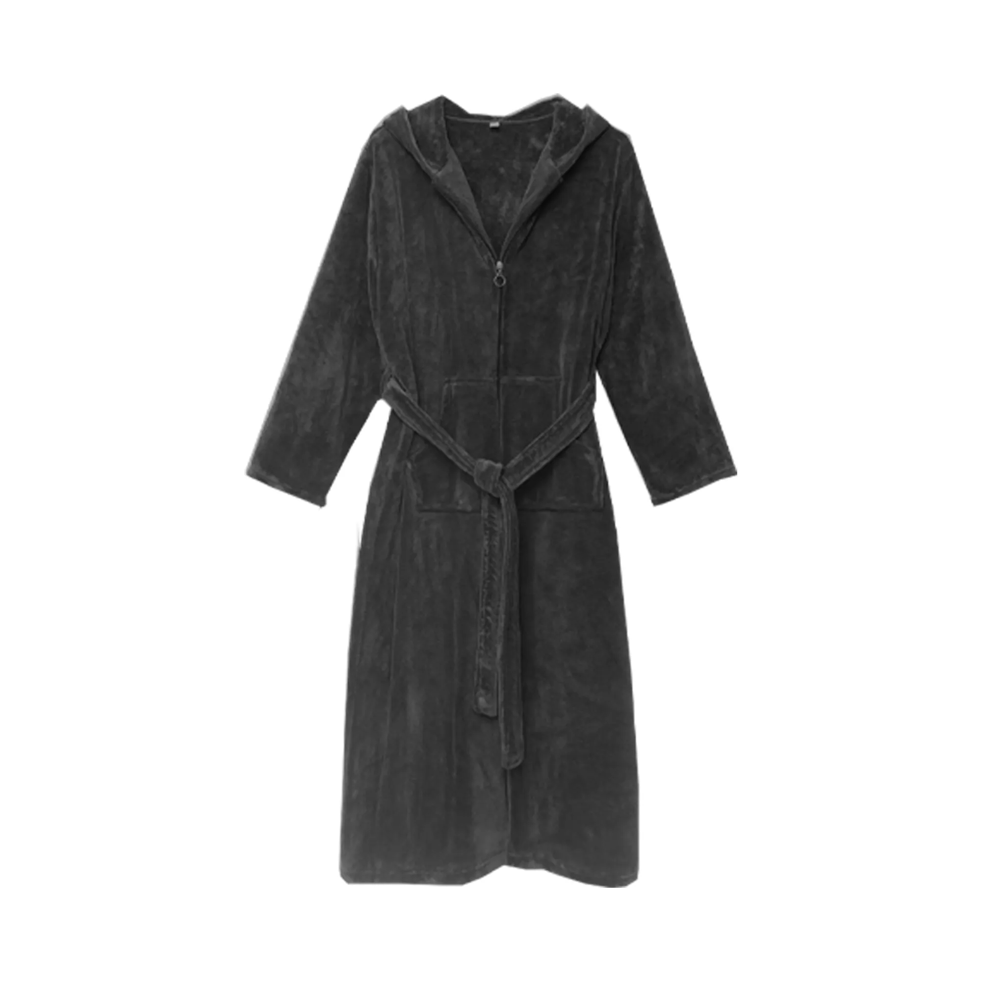 Winter Thickened And Lengthened Coral Velvet Pajamas 7
