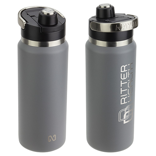 NAYAD® Traveler 26 oz Stainless Double-wall Vacuum Insulated Bottle with Twist-Top Spout 29