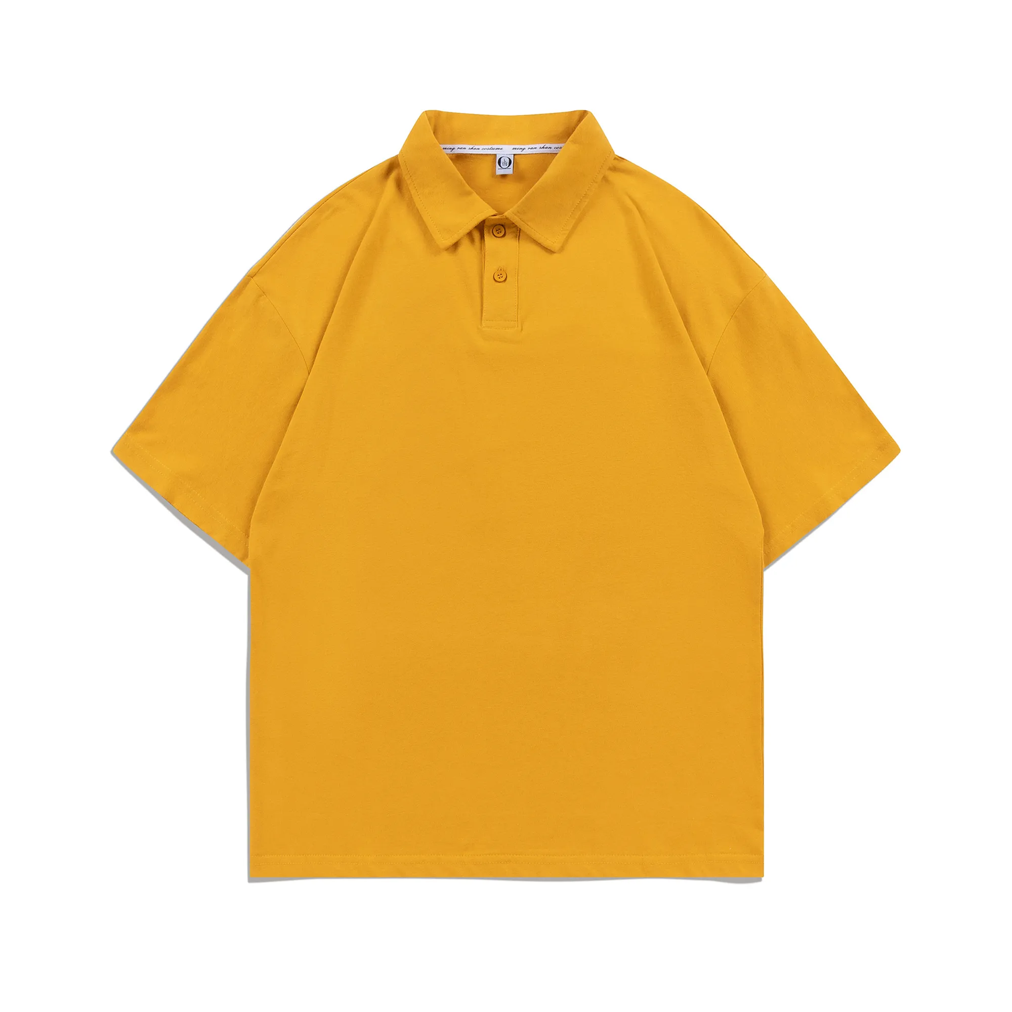 MOQ 10 Cotton Loose Fit Polo Shirt Short Sleeve 6
