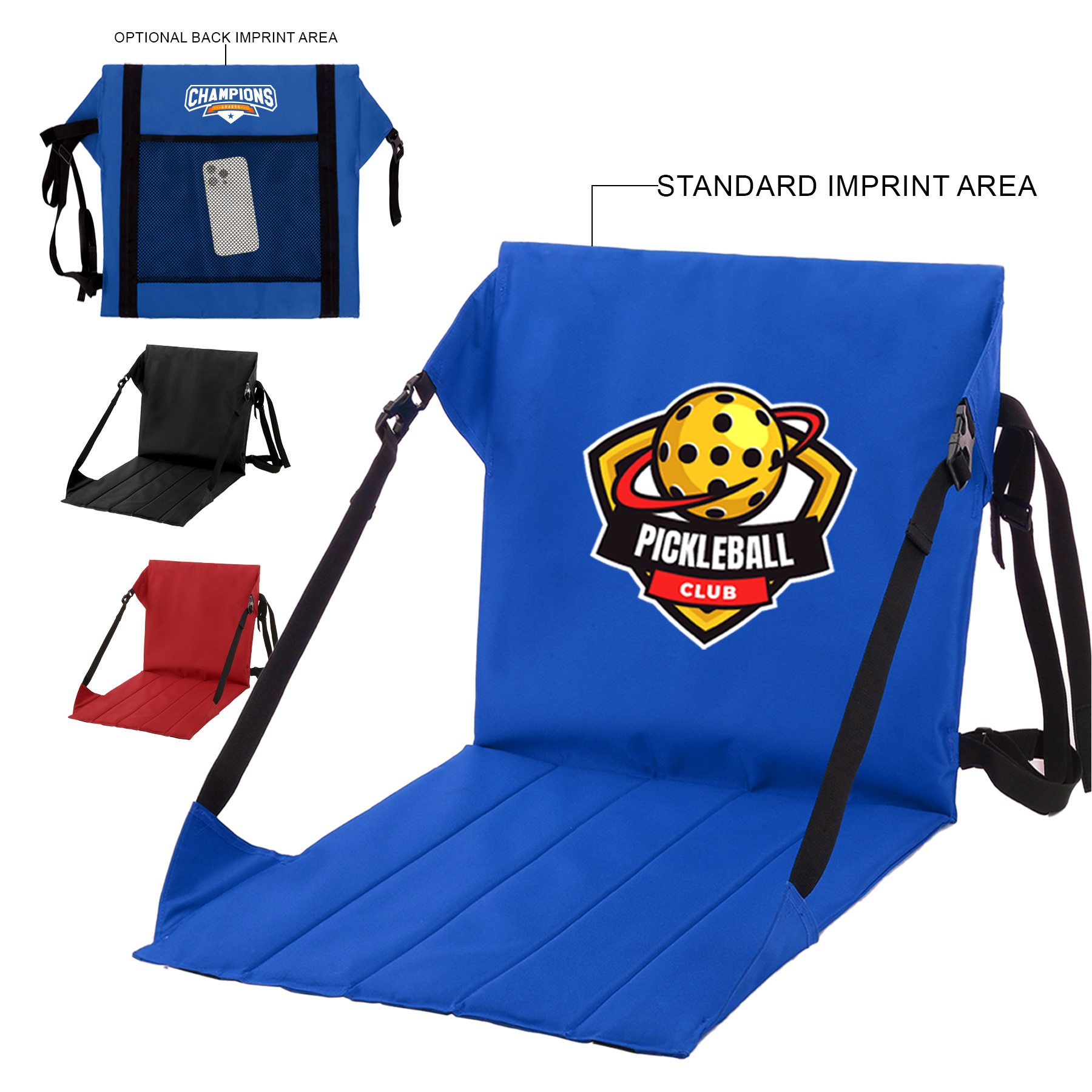 Premium Folding Stadium Seat With Back Support For Bleachers 7