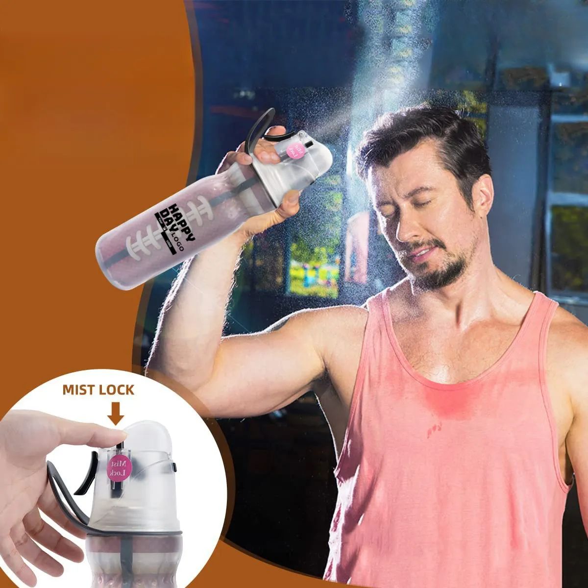 Spray Cooling and Cold Preservation Sports Water Cup 9