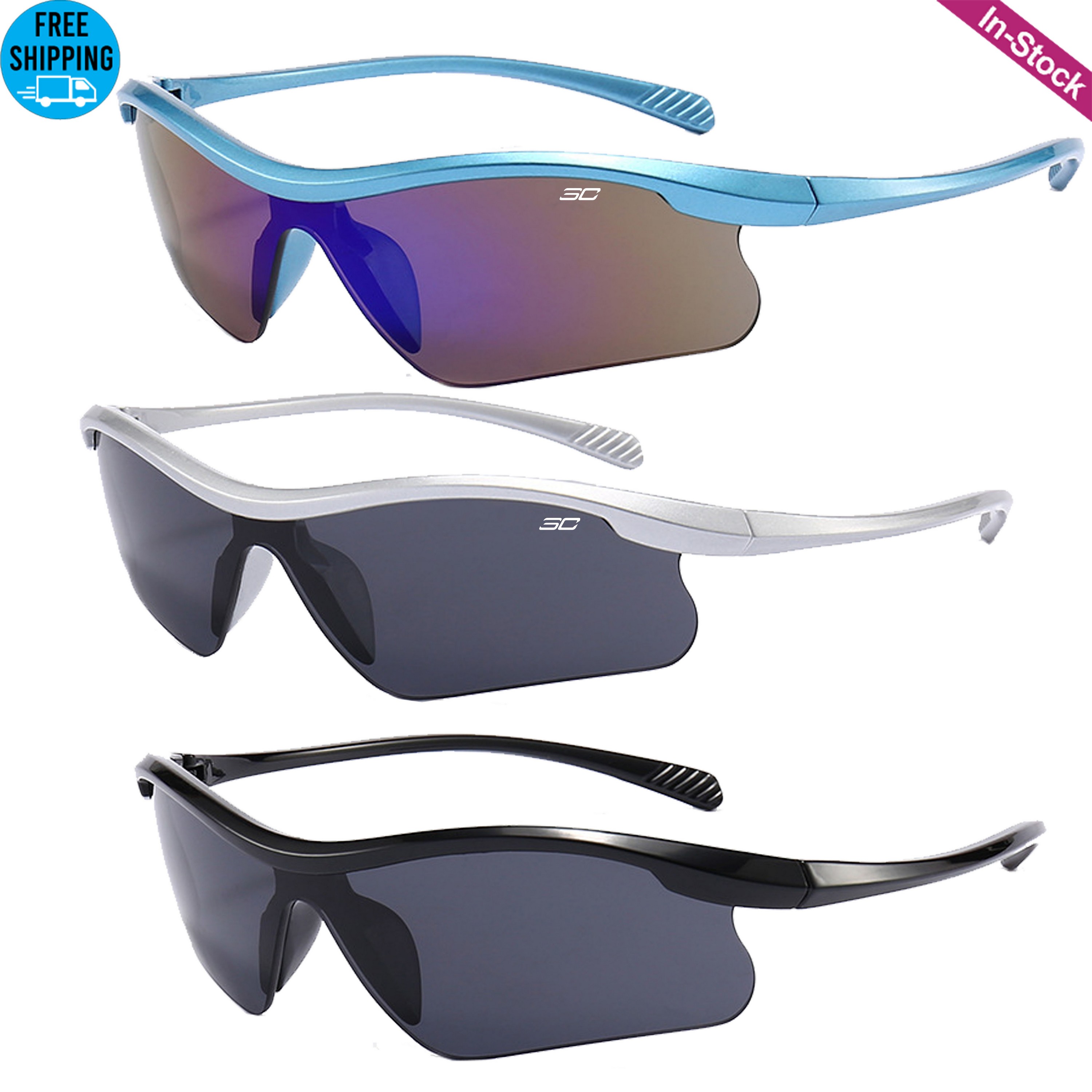 Half Frame Sports Sunglasses 3
