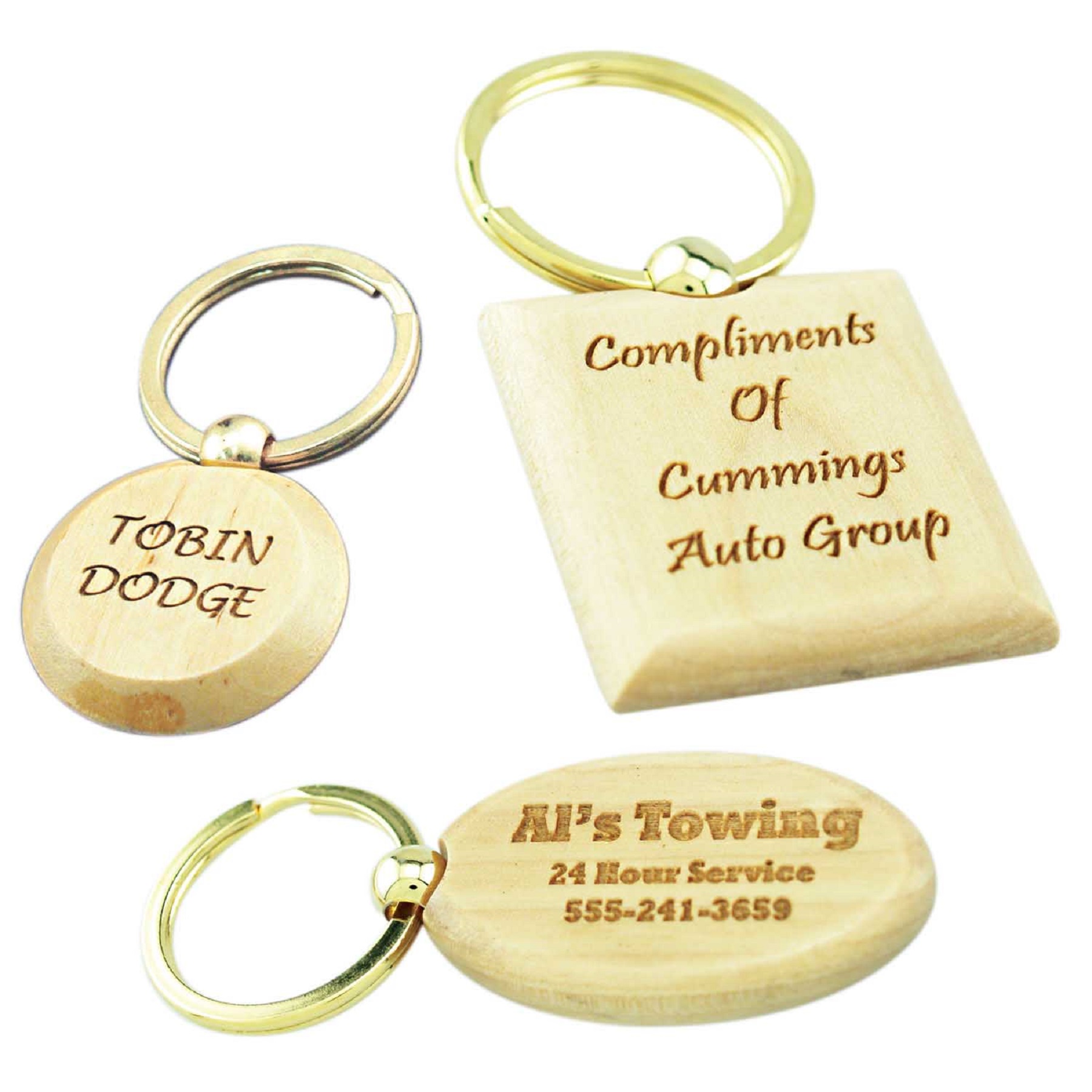 Maple Wood Keychains 1