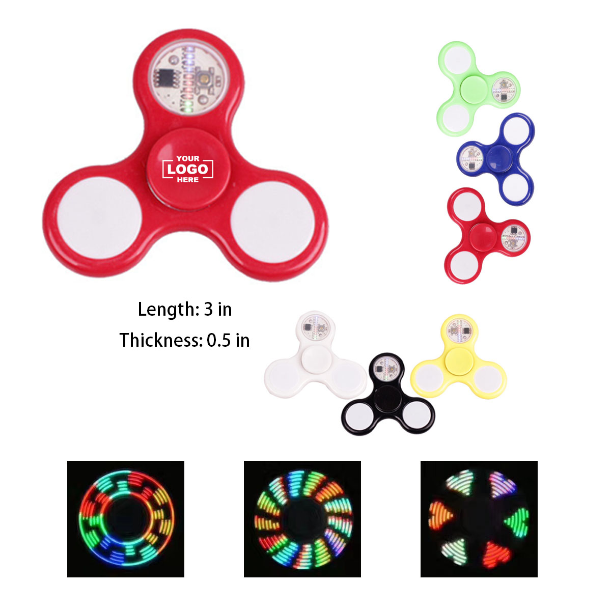 Metal Fidget LED UP Spinner 4