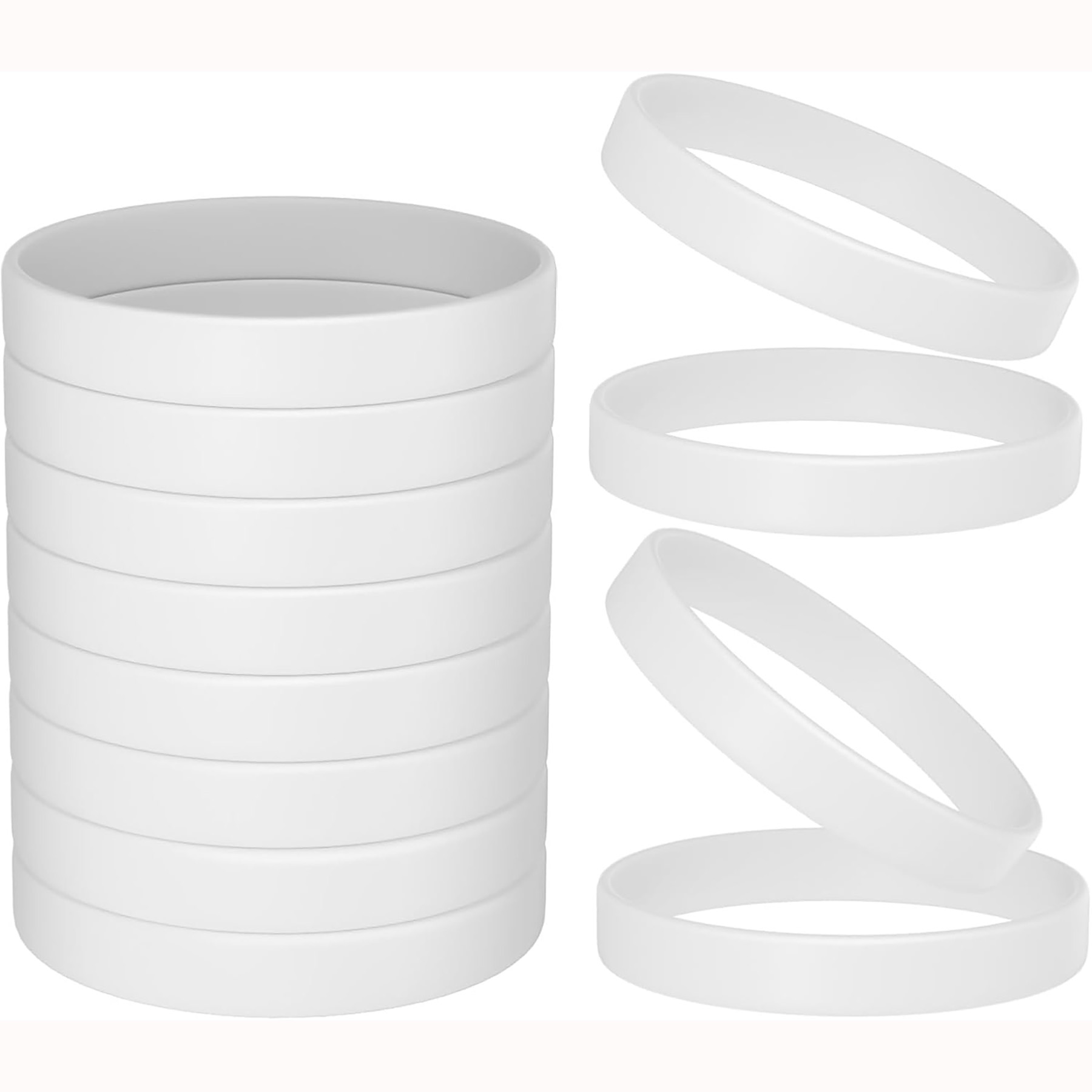 Color Blank Rubber Wristbands 14