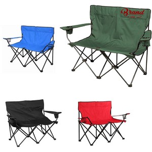 2 Person Folding Camping Chair With Cupholder 10