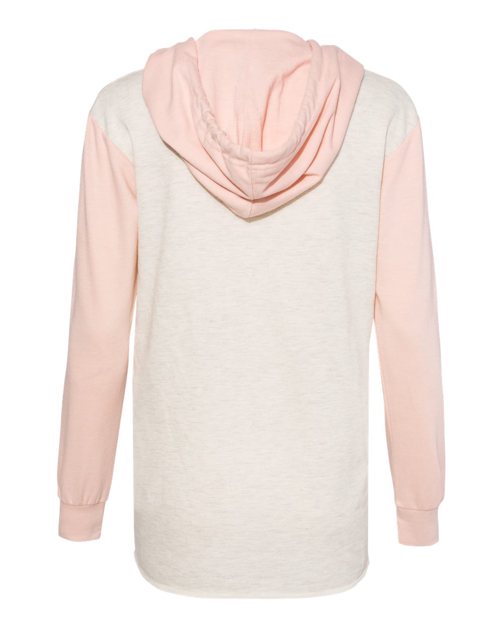 Women's French Terry Hooded Pullover with Colorblocked Sleeves - W20145 12