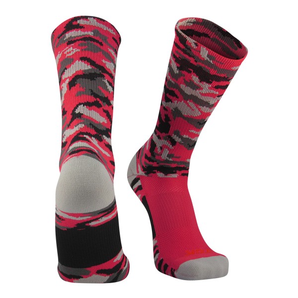 Elite Sports Socks Woodland Camo Crew 6