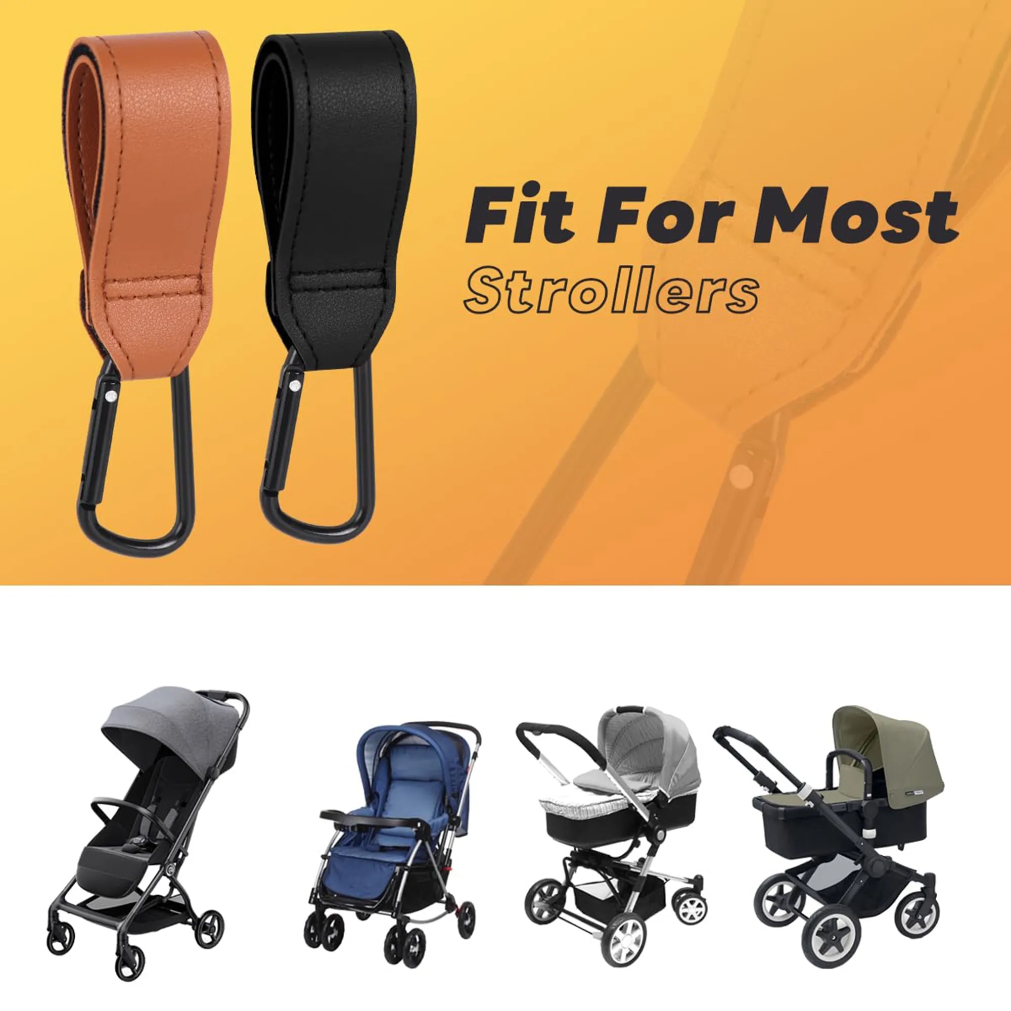 Versatile Stroller Hook with Carabiner 5