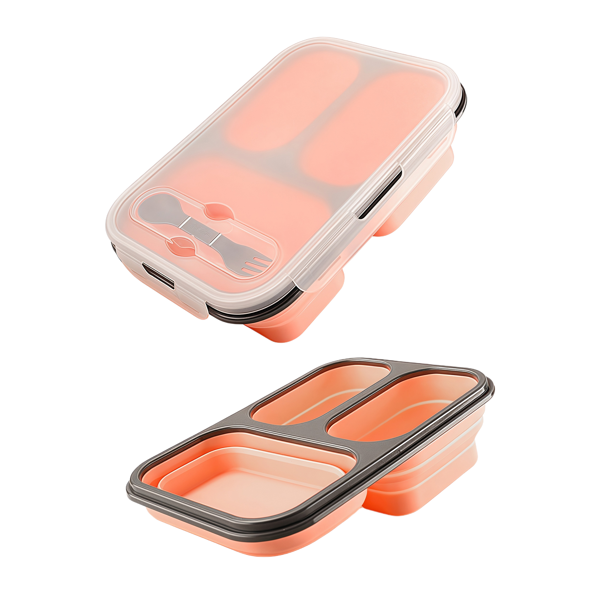 3-Compartment Silicone Lunch Box 3