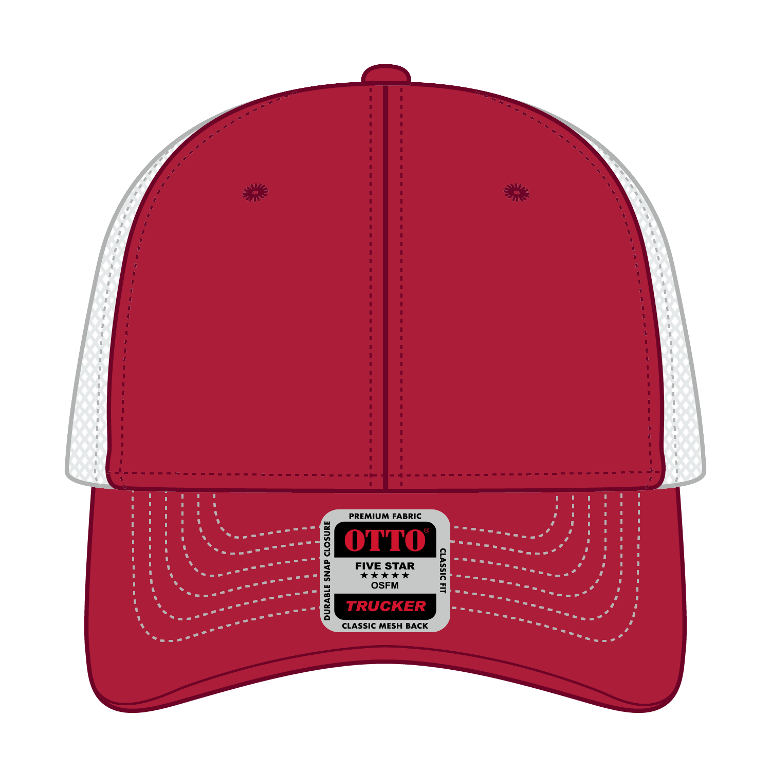 OTTO CAP® 6 Panel Low Profile Mesh Back Trucker Hat 11
