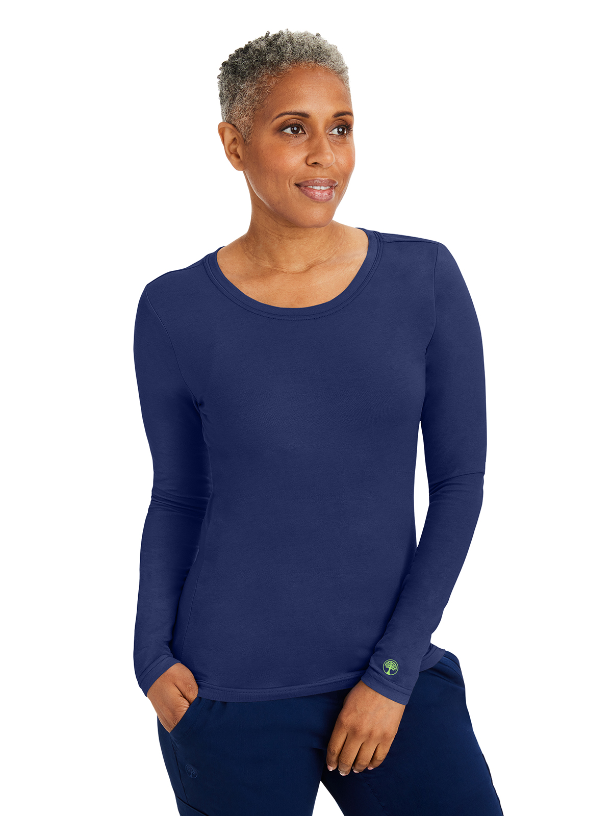 Healing Hands - HH Knits - Women's Pocketless Melissa Long Sleeve Underscrub Tee 15