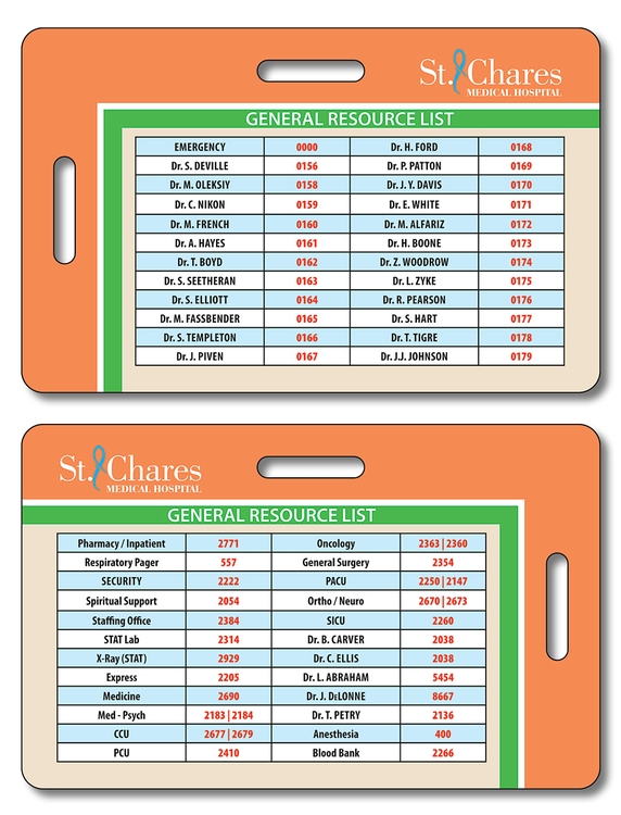 Plastic Double-Punch I.D./Wallet Card - 3.375x2.125 - 30 pt. 1