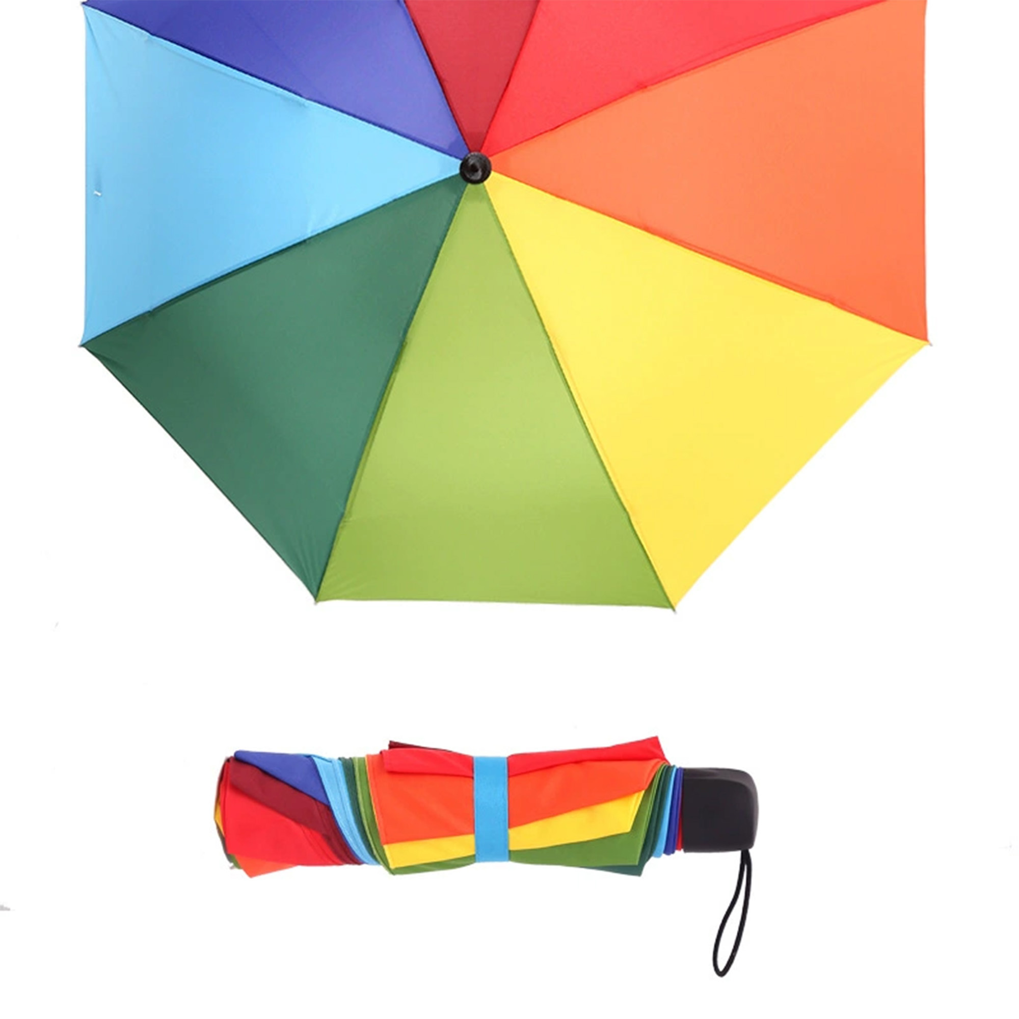 Portable Tri-Fold Sun Rain Umbrella 2