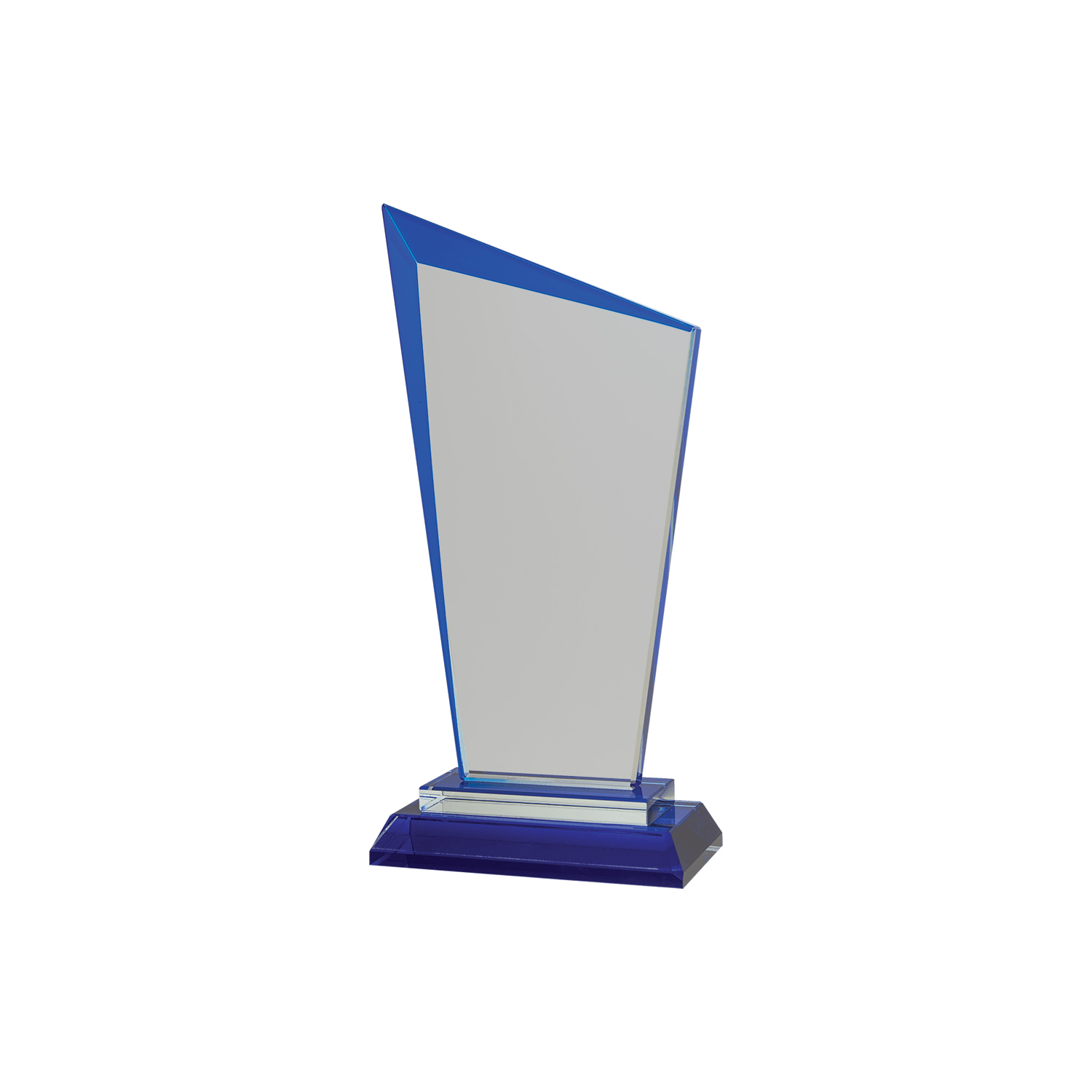 8" Blue Razor Glass Award 4