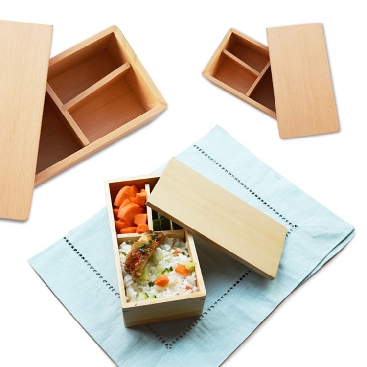 Rectangle Wooden Lunch Box 2