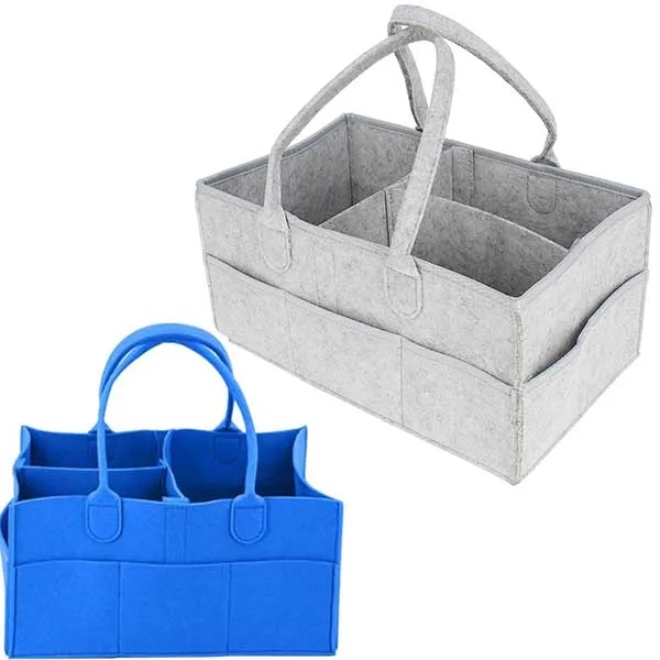 Felt Bag Baby Diaper Caddy Storage Organizer Tote 4