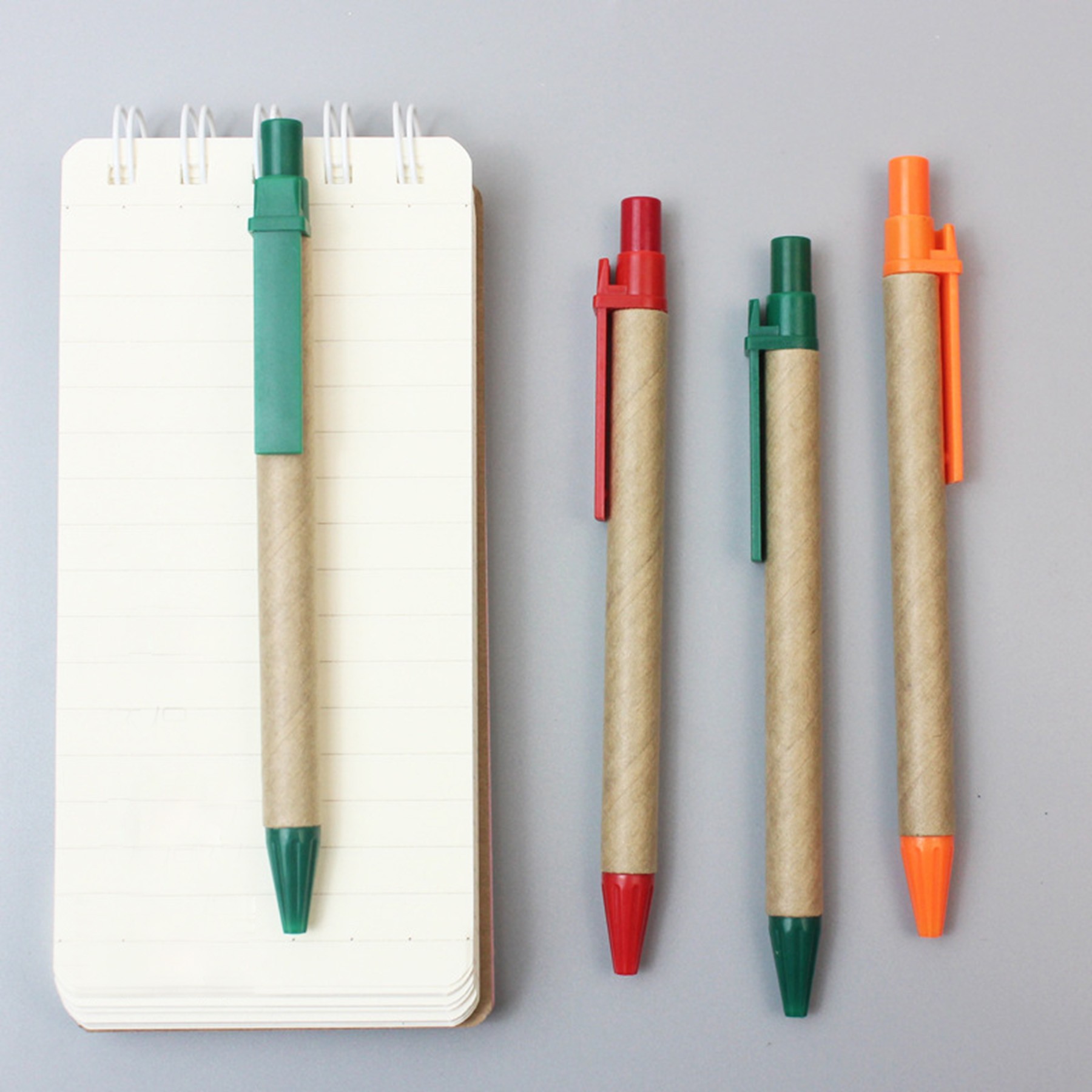 New Eco-Friendly ABS Kraft Paper Barrel Click Pen 6