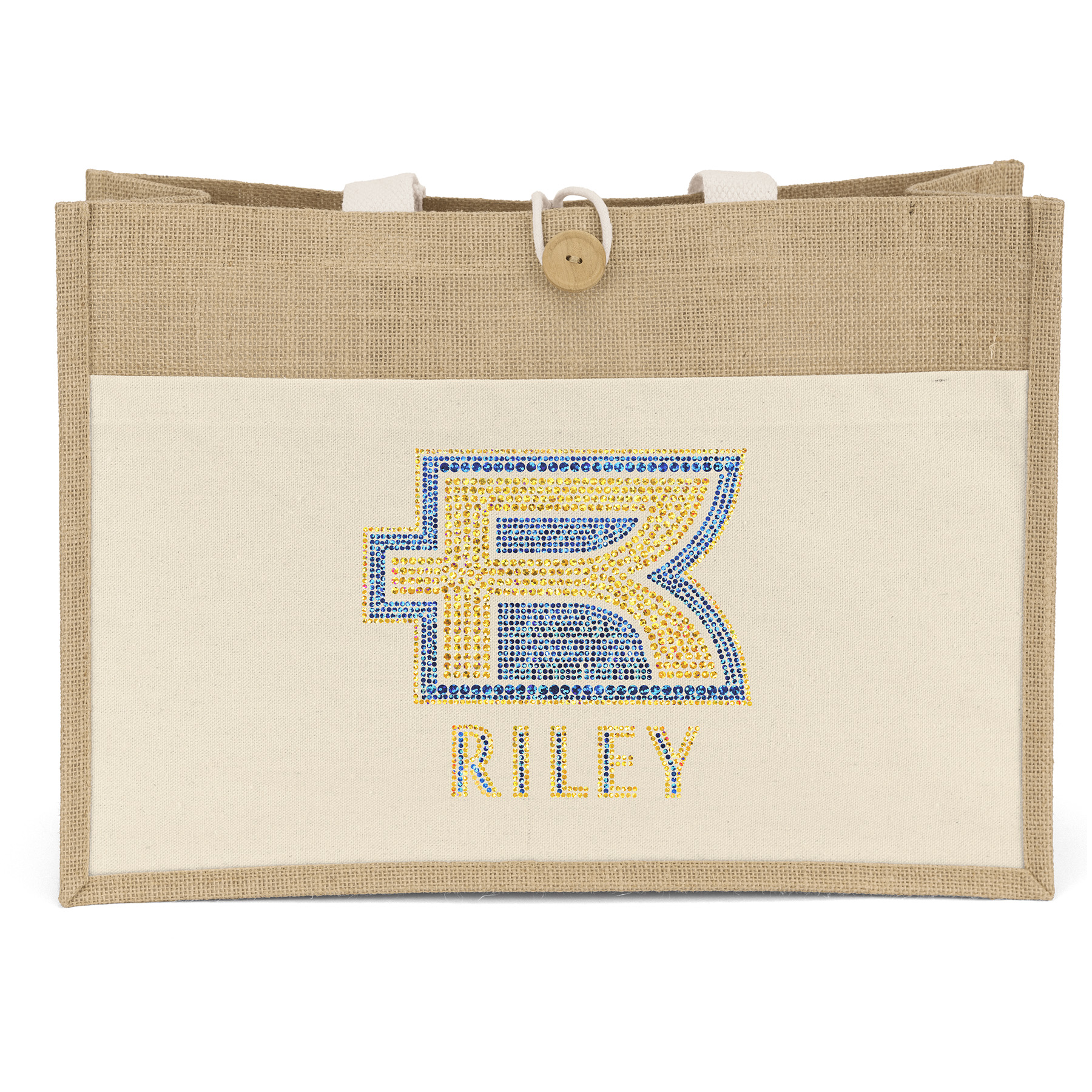 Riley™- Jute Tote - Sparkle 6