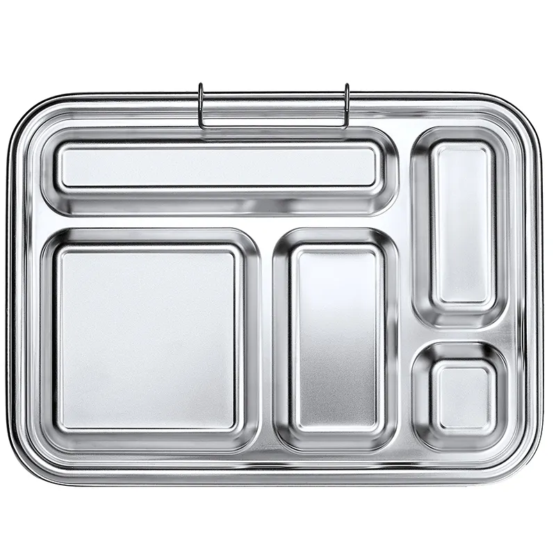 5 Compart Stainless Steel Bento Lunch Box 3