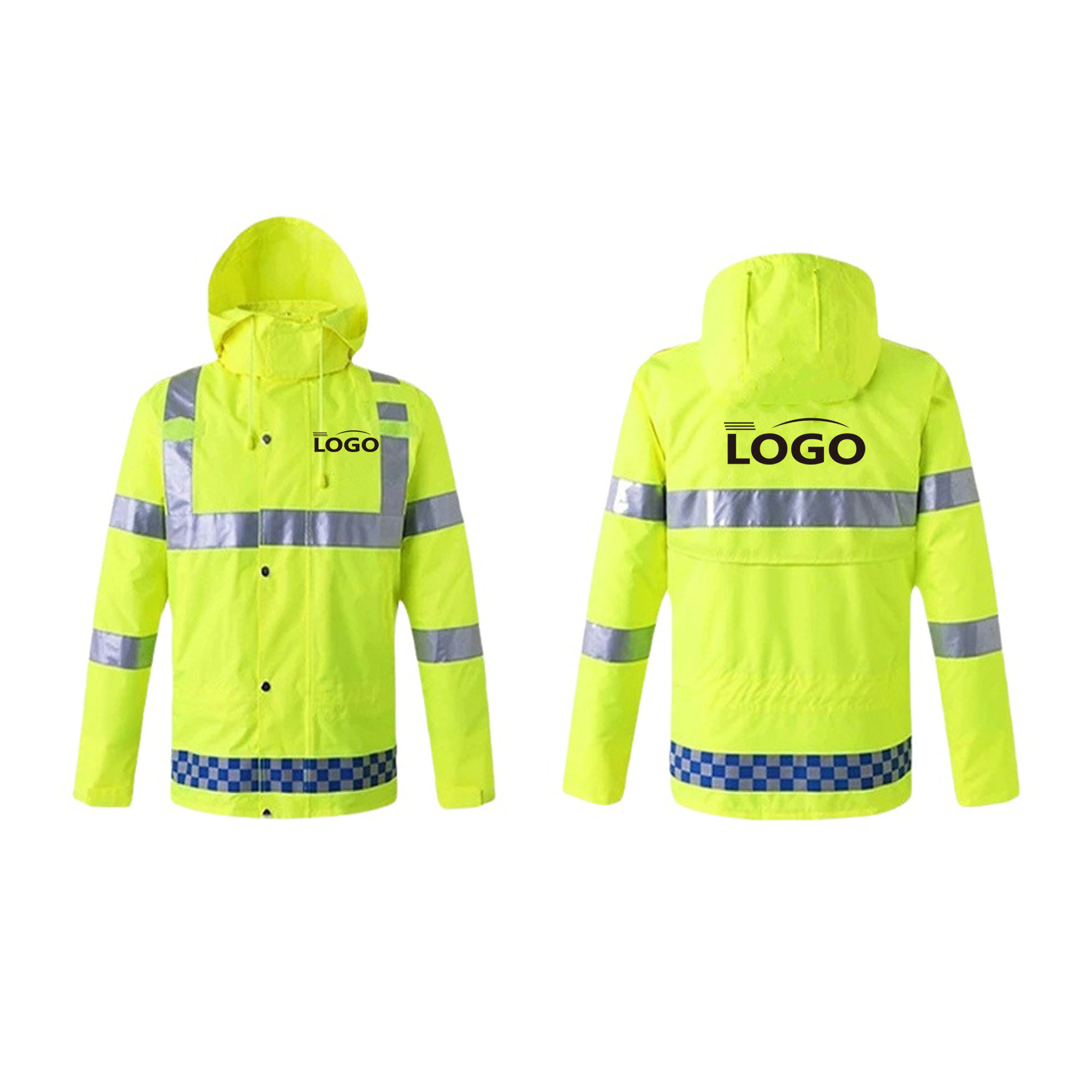High Visibility Safety Raincoat Suit 8