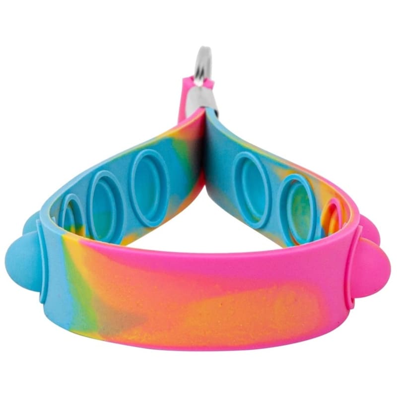 Push Pop Stress Reliever Wristband Keychains 6