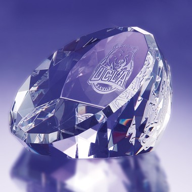 Standing Faceted Dome Paperweight 1