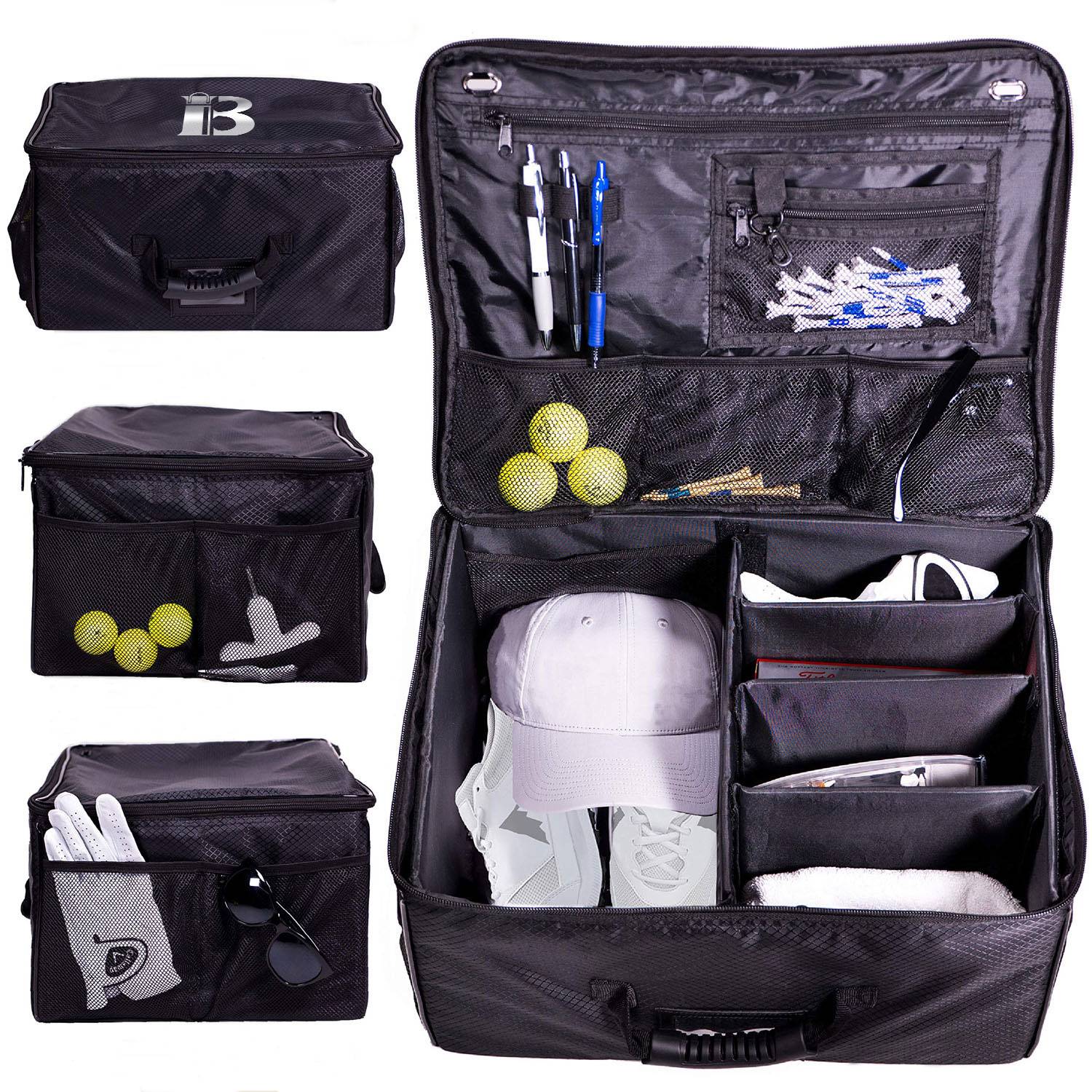 Large Capacity Waterproof Oxford Golf Trunk Organizer 2