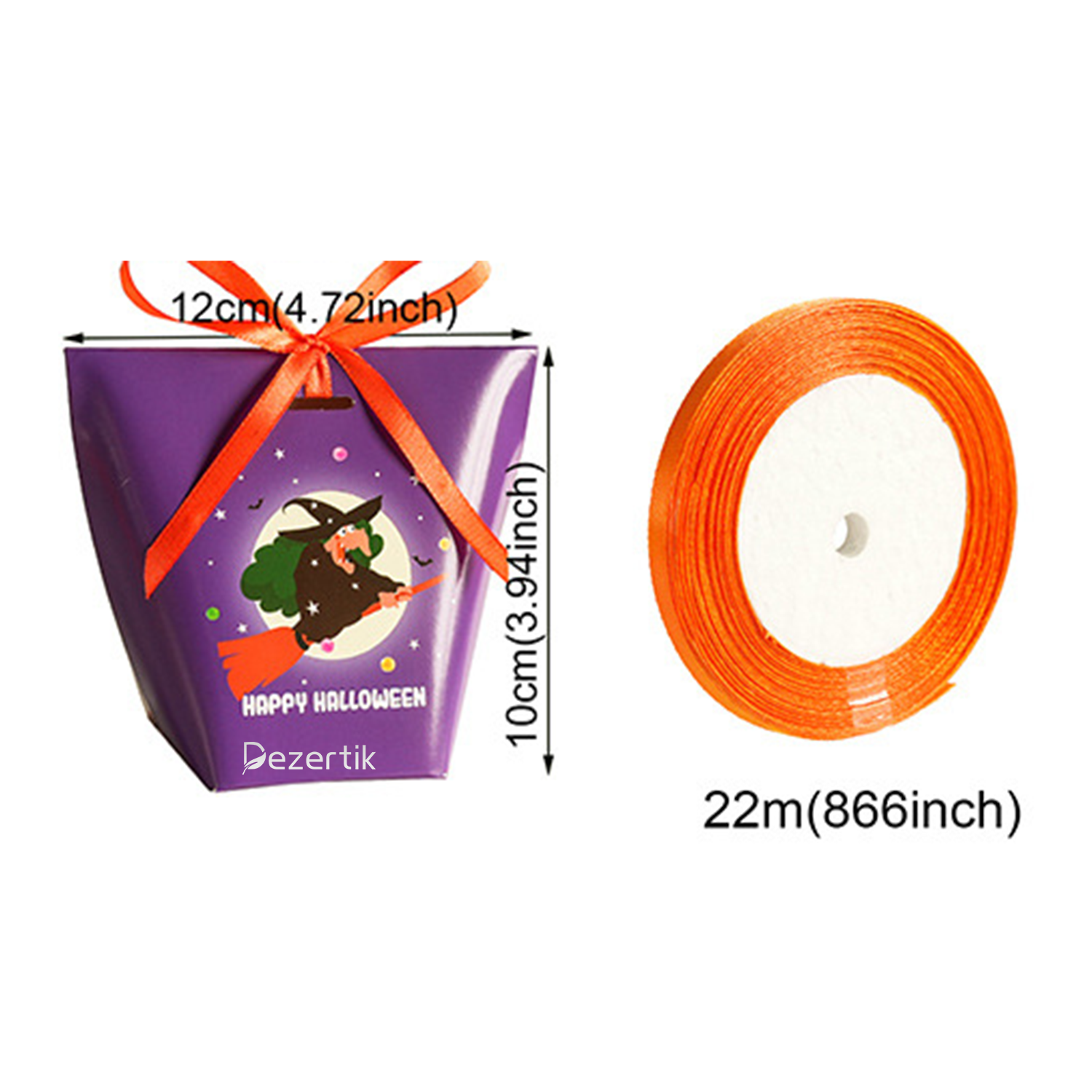 Colorful Printed Candy Box with Pumpkin Ghost Design 4