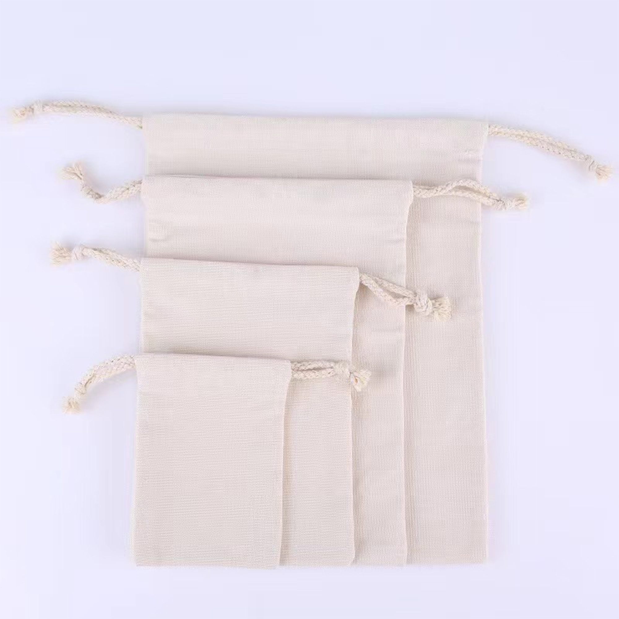 Canvas Bag With Adjustable Drawcord Storage Pouch 4