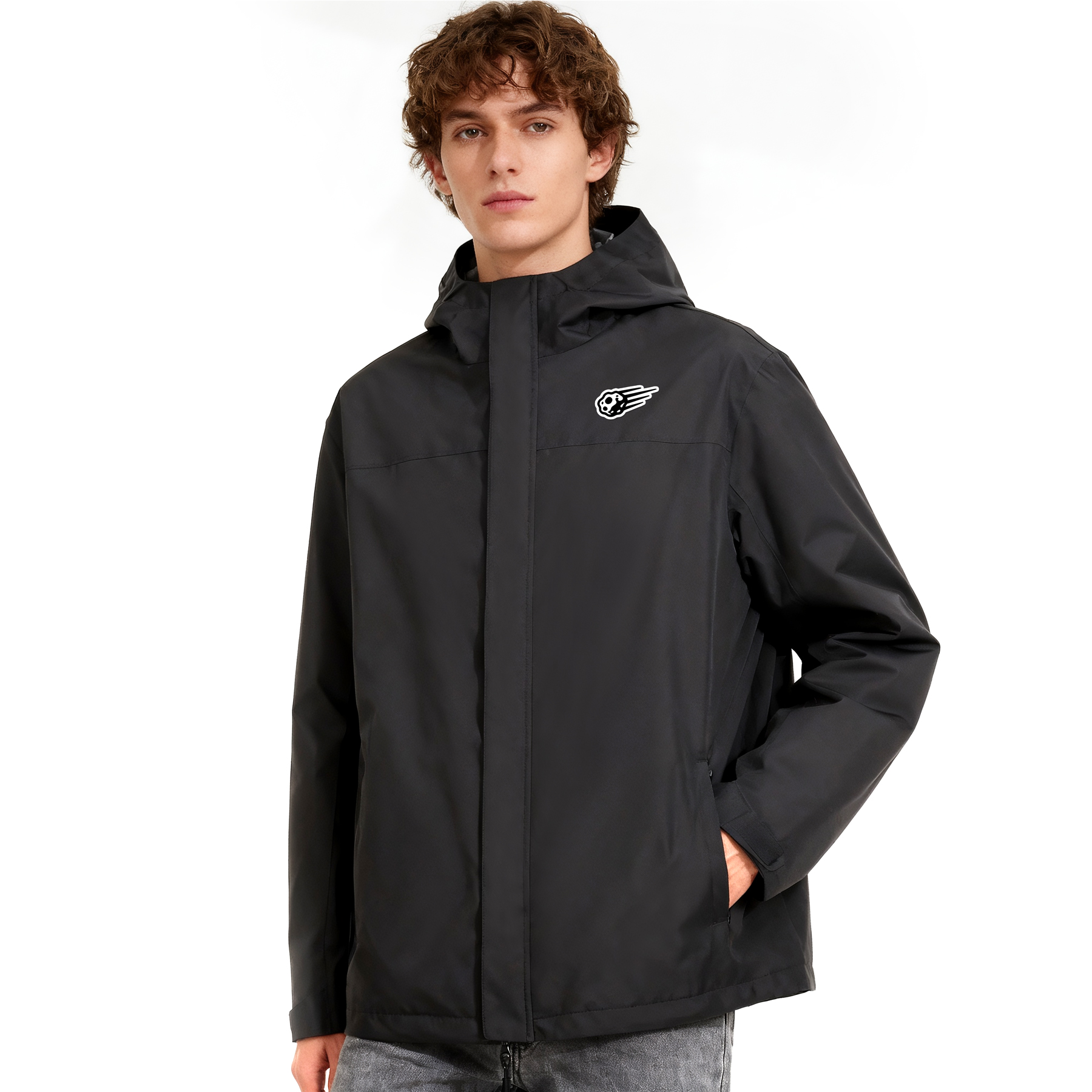 Men's Lightweight Waterproof Hooded Rain Jacket 6