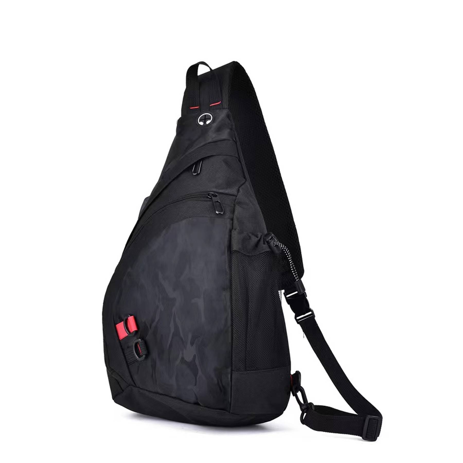 Nylon Chest Sling Bag With Charging Port 4
